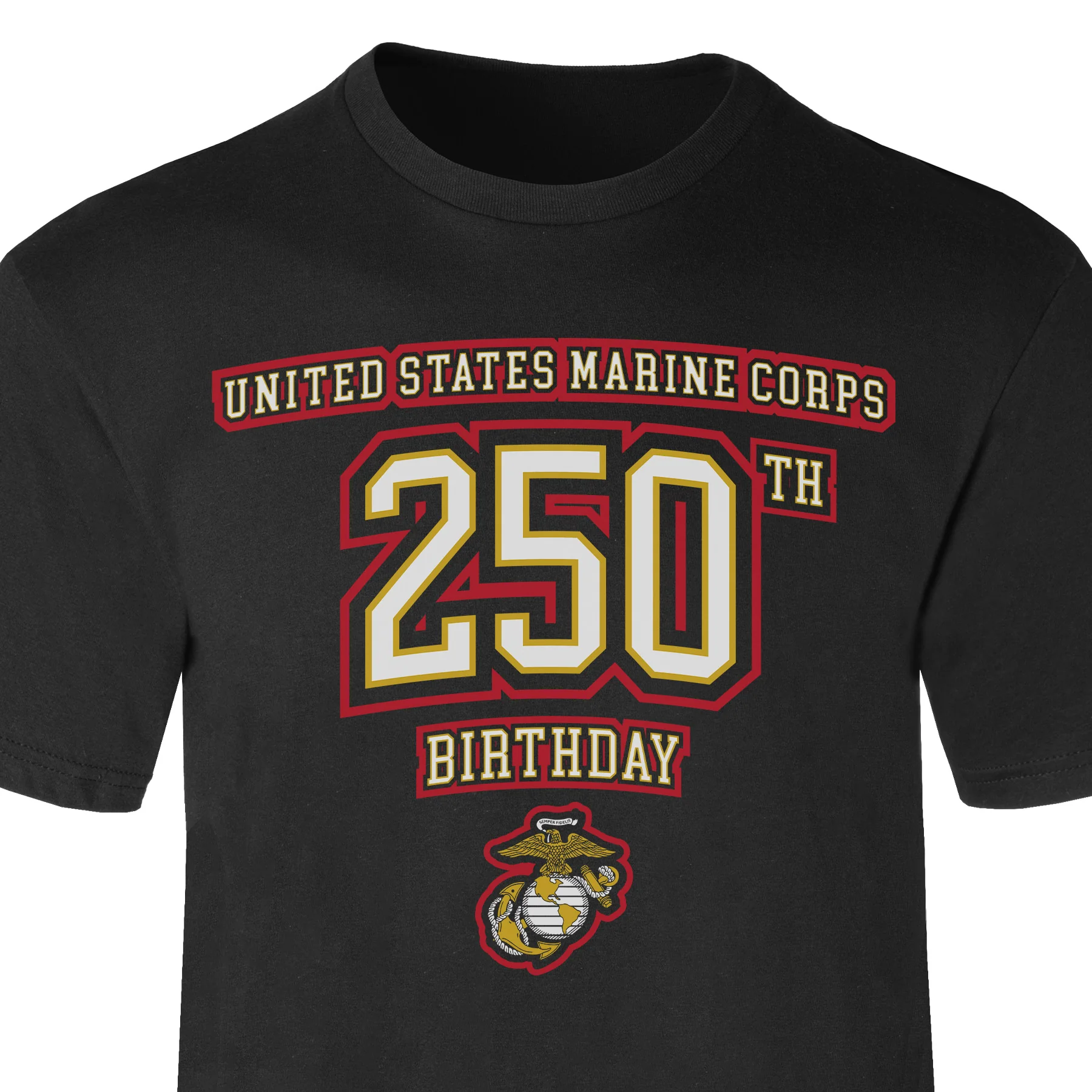 USMC 250th Birthday Athletic T-Shirt