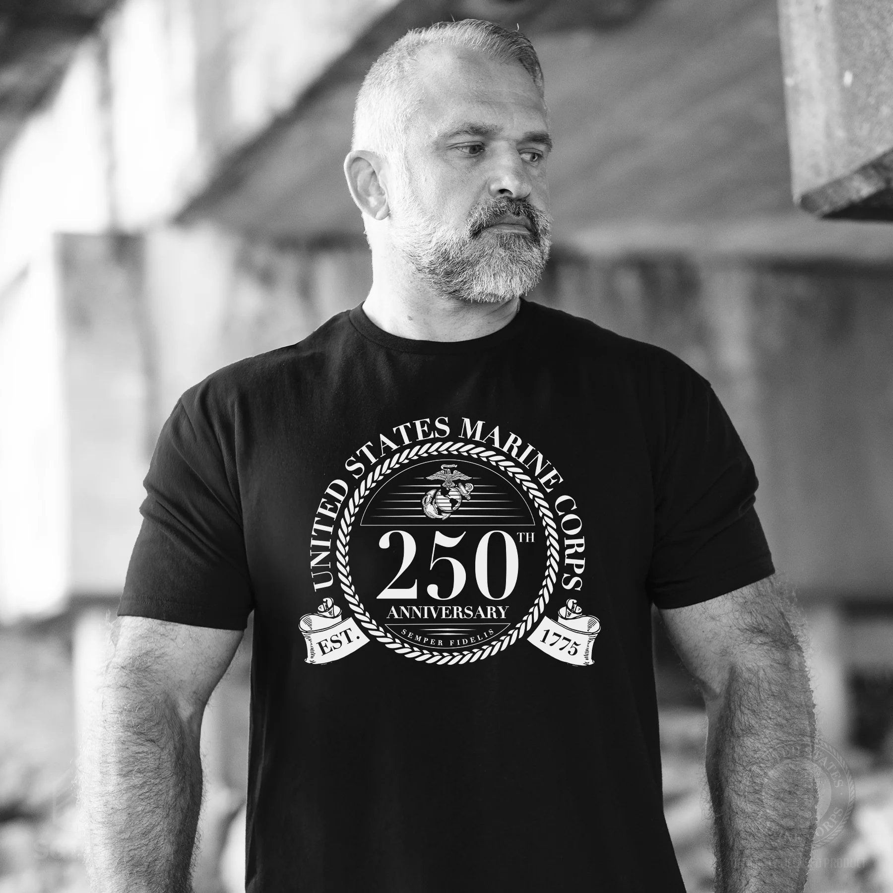 USMC 250th Anniversary Formal T-Shirt - Image 2