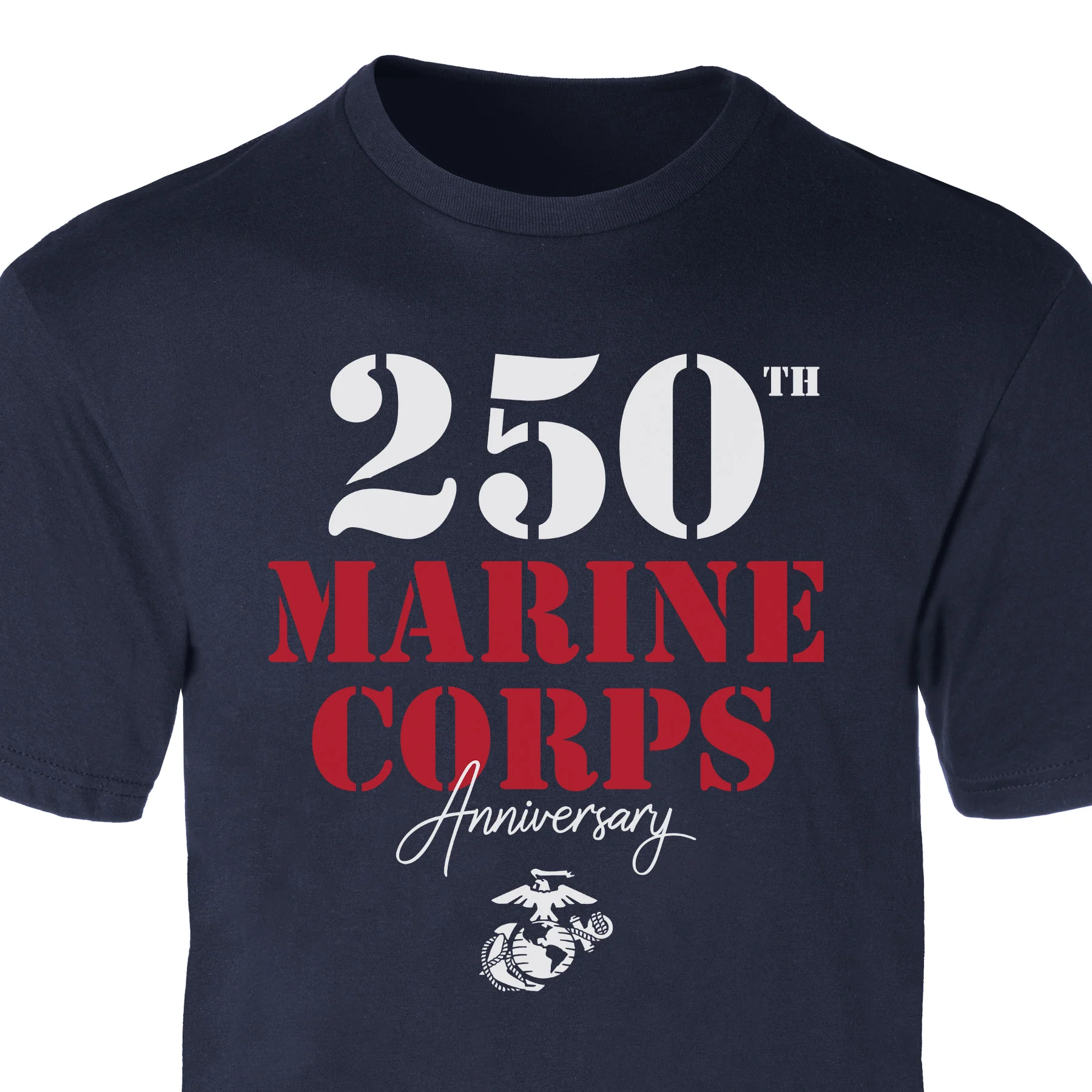 USMC 250th Anniversary Stencil T-Shirt