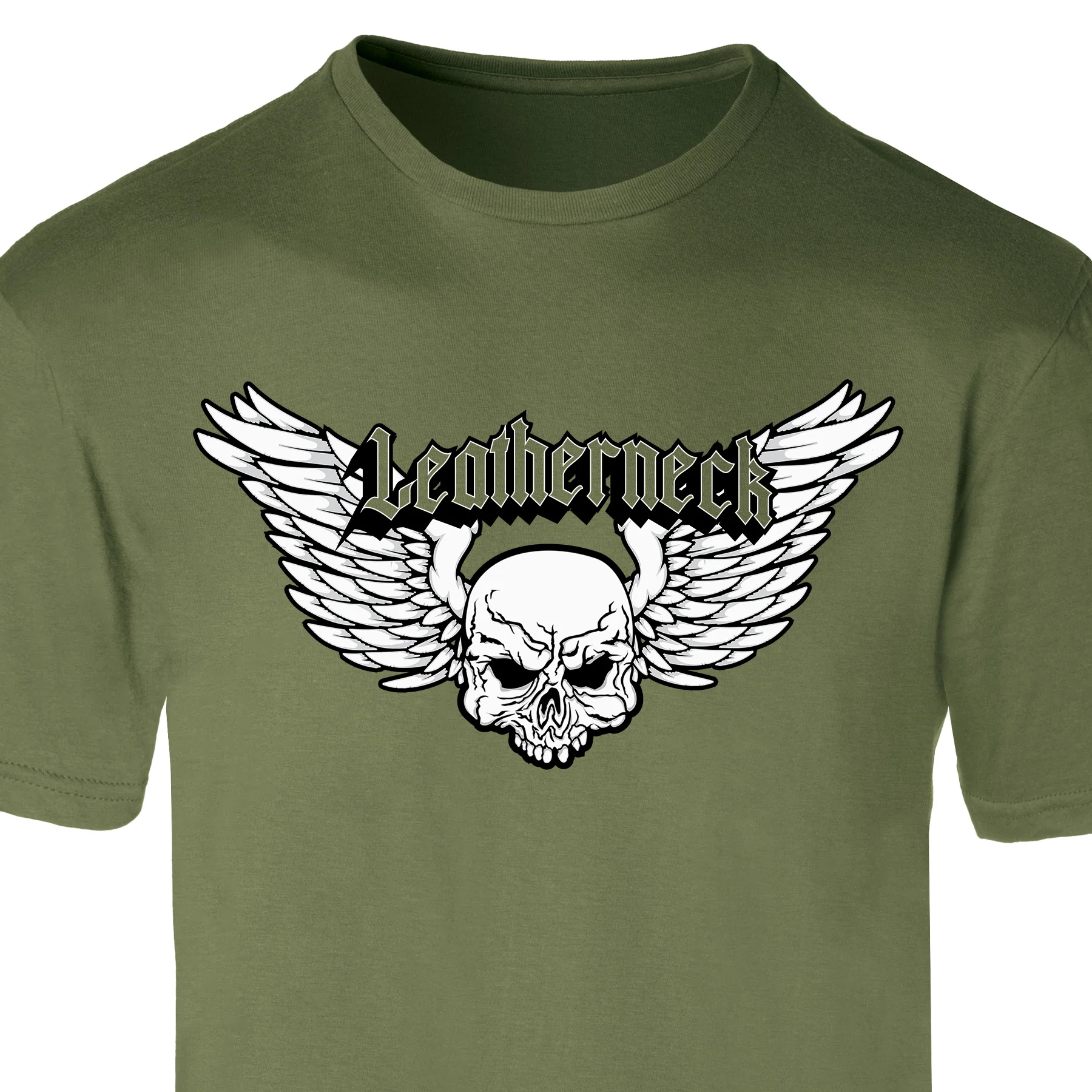Leatherneck Skull T-Shirt - OD Green