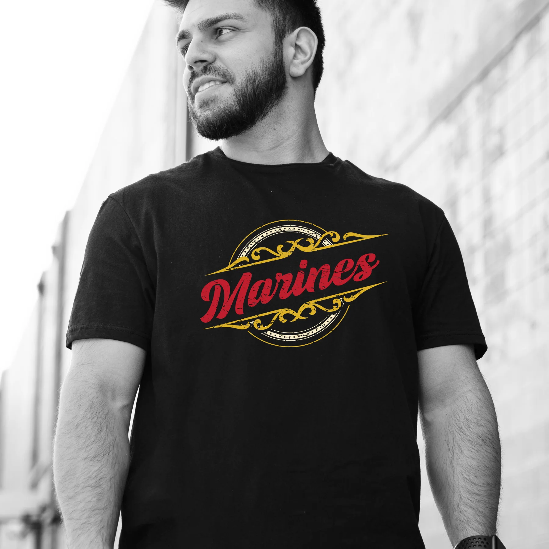 Classy Vintage Marines T-Shirt - Image 2