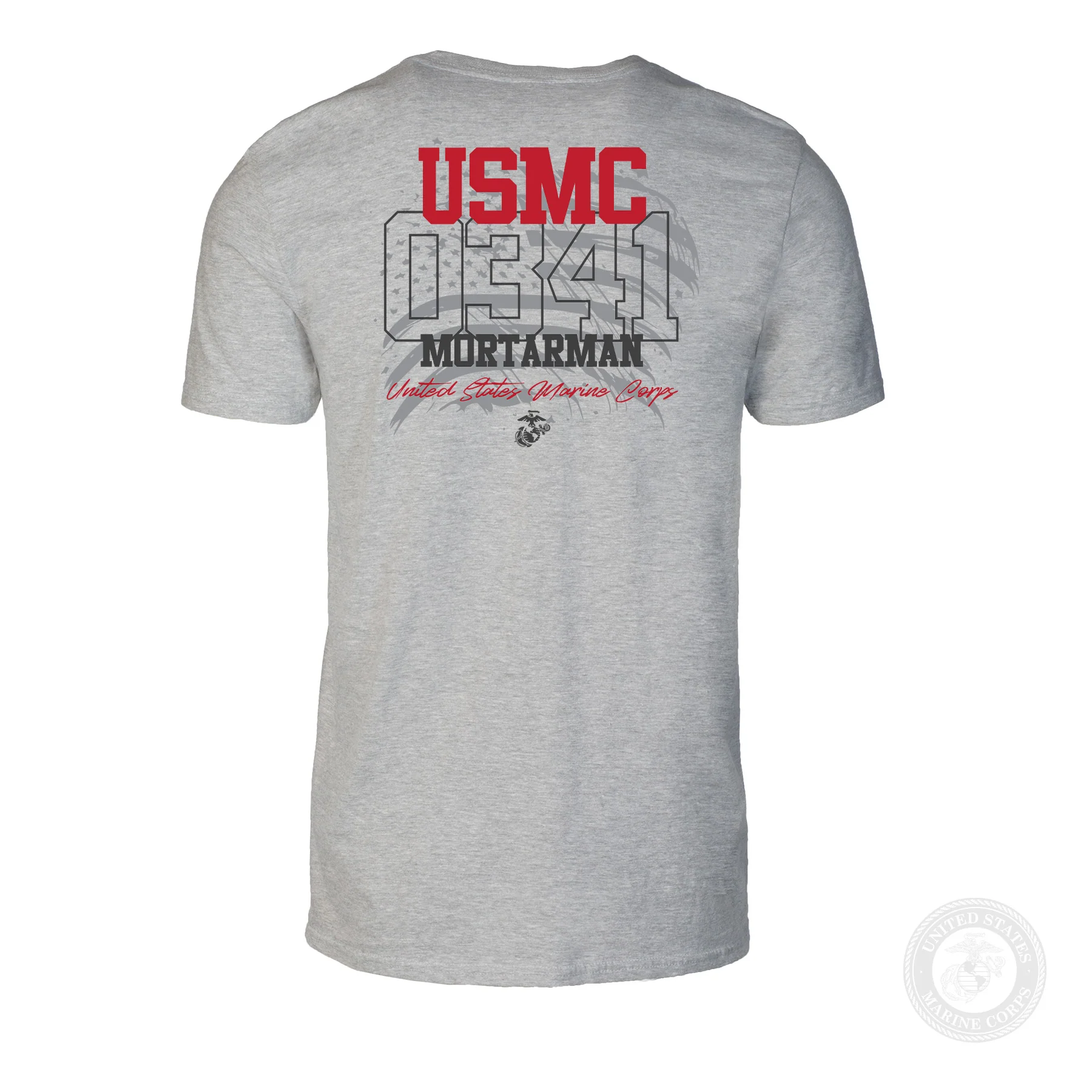 Choose Your Marine MOS Flag T-shirt- Back Design - Image 10