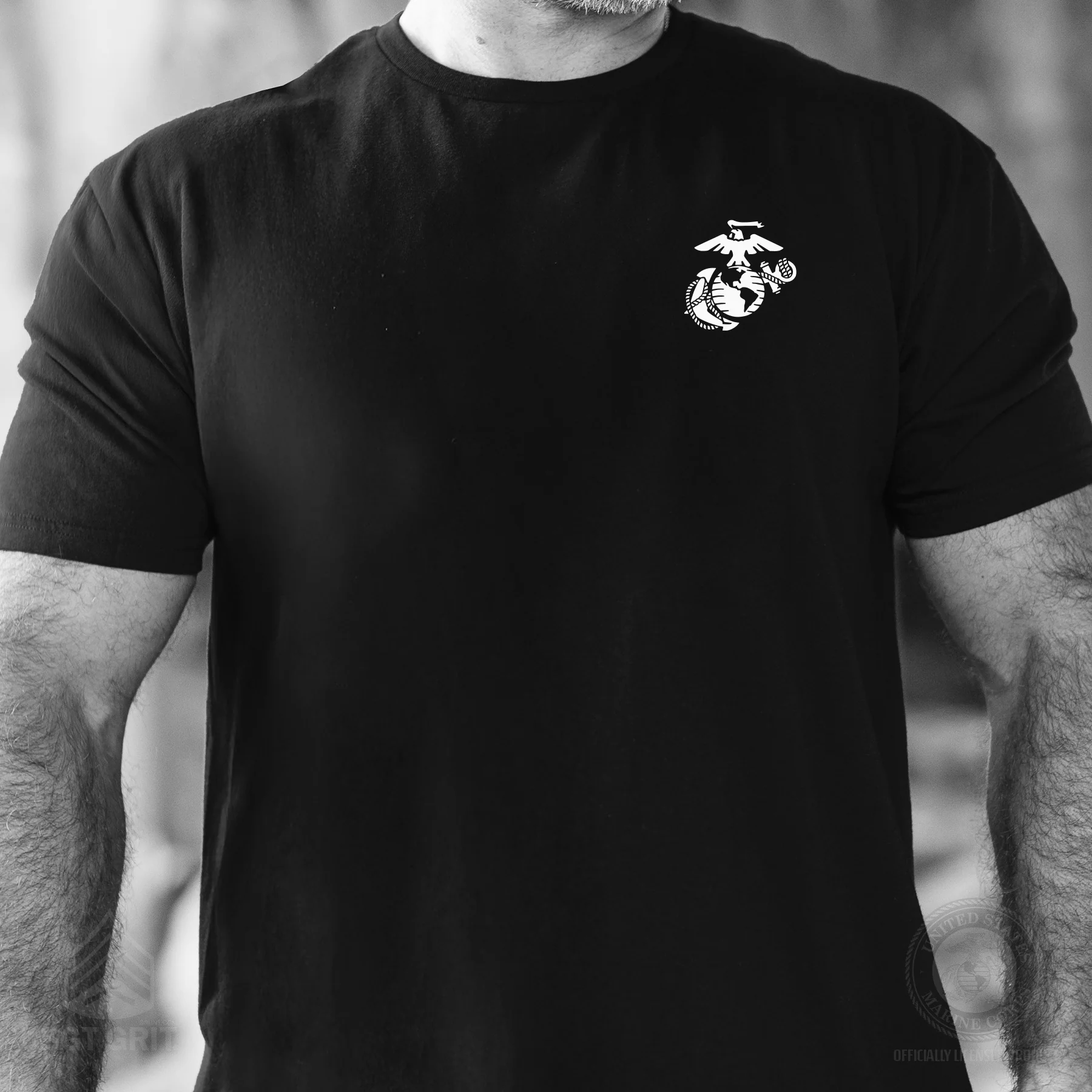 Choose Your Marine MOS Flag T-shirt- Back Design - Image 12