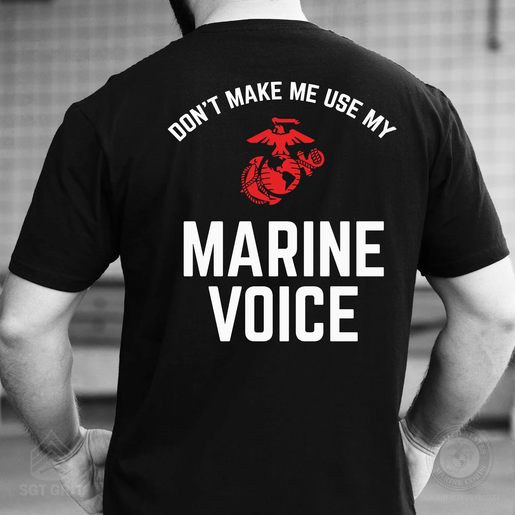 Marine Voice T-shirt- Back Design - Image 4