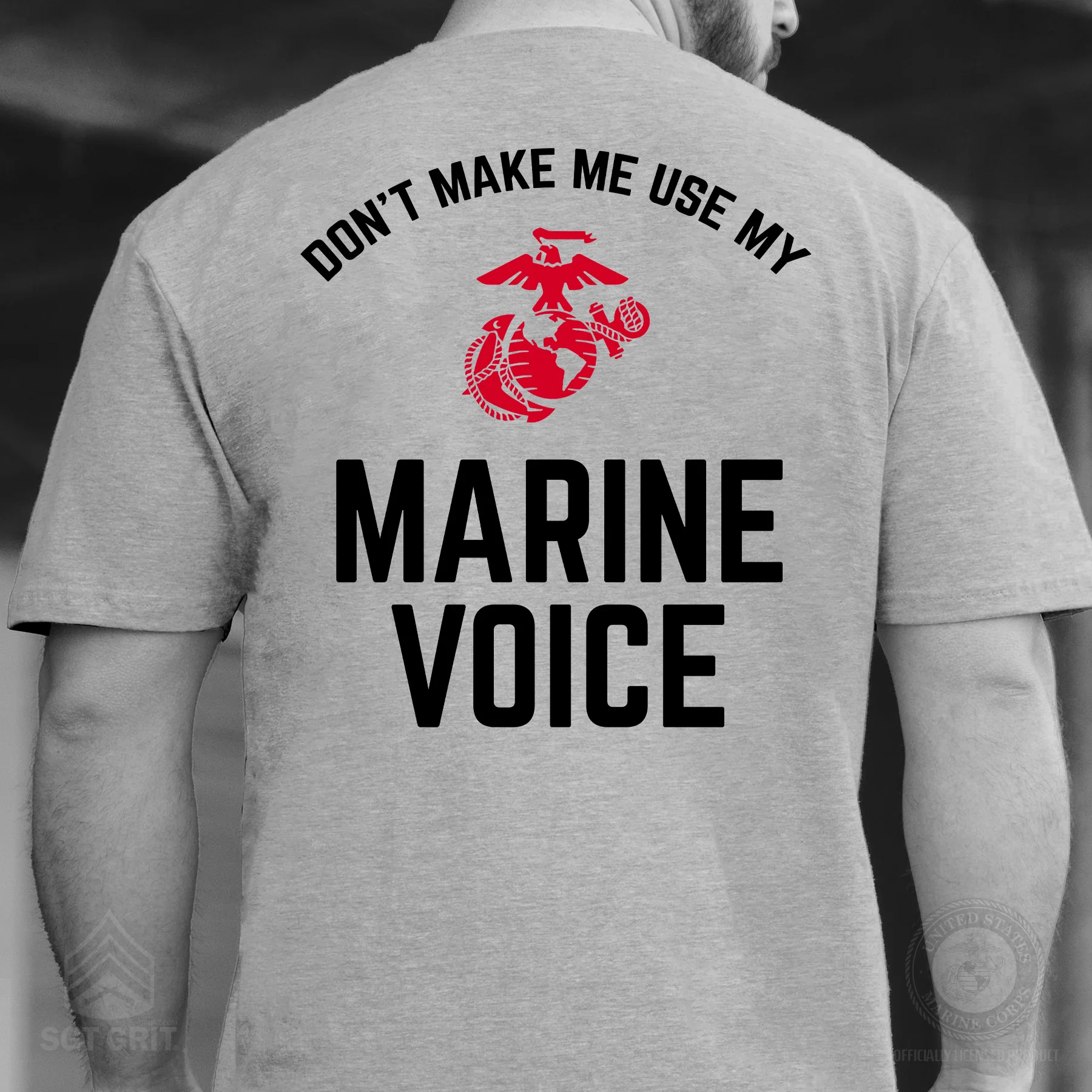 Marine Voice T-shirt- Back Design - Image 5