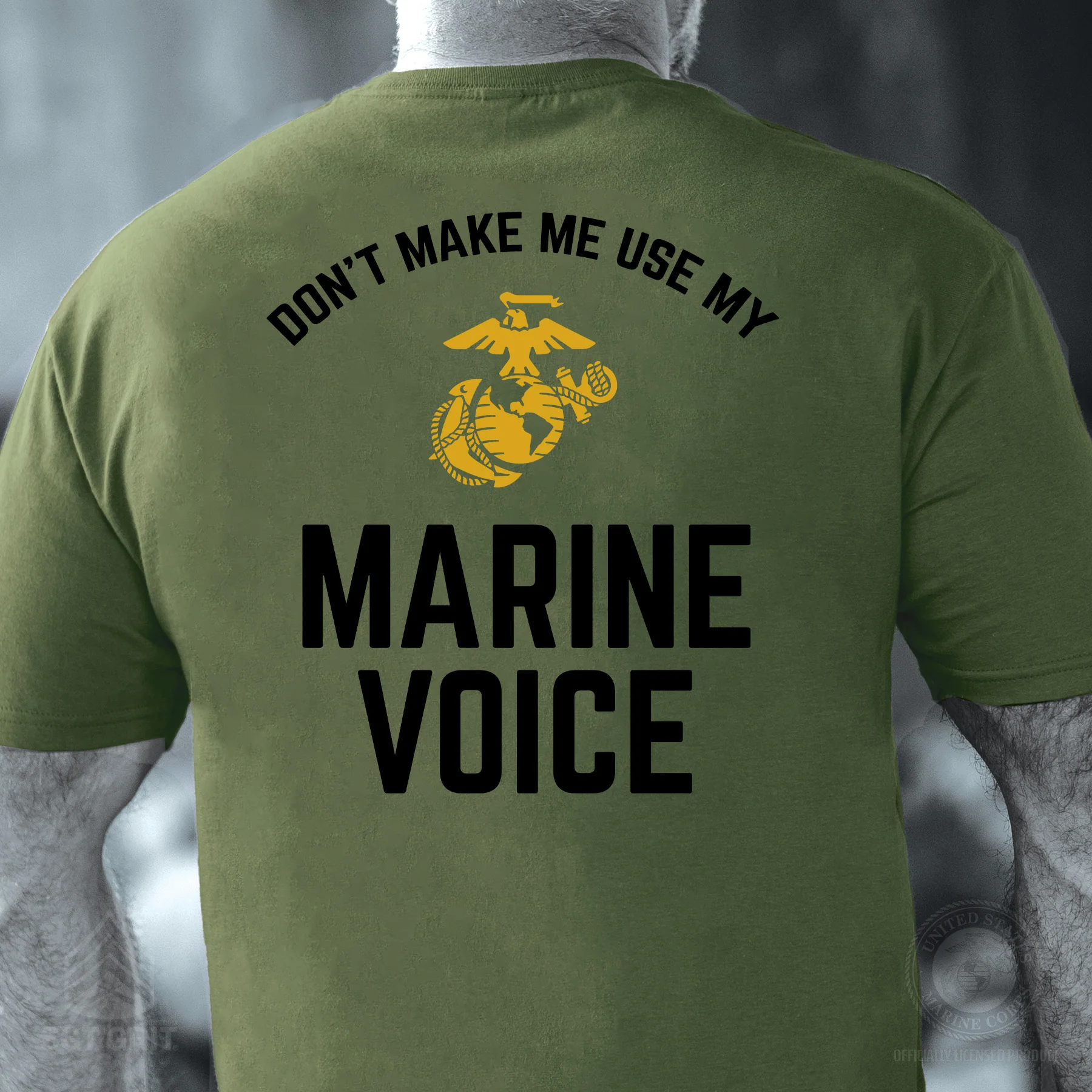 Marine Voice T-shirt- Back Design - Image 6