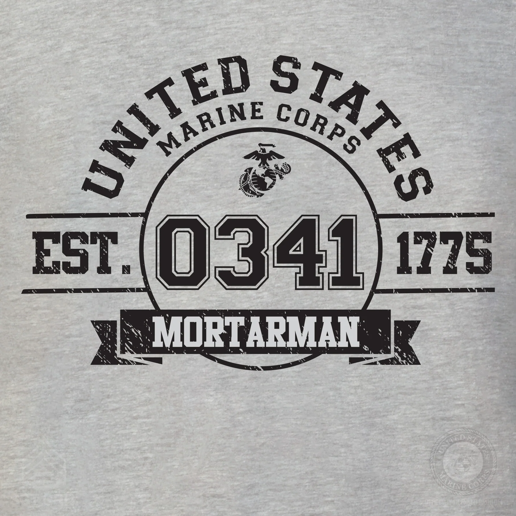 Choose Your Marine MOS Est. 1775 T-shirt- Back Design - Image 13