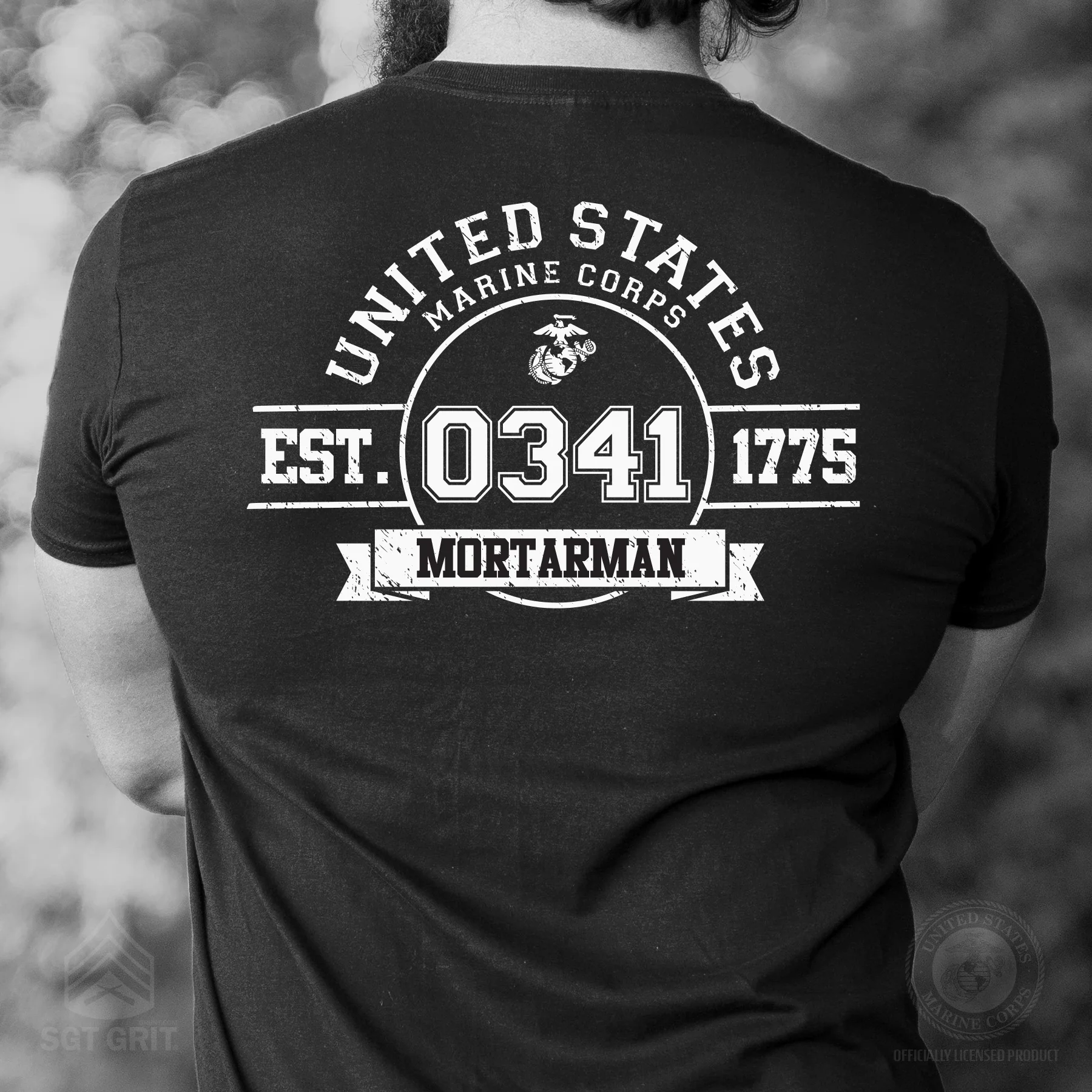Choose Your Marine MOS Est. 1775 T-shirt- Back Design - Image 5