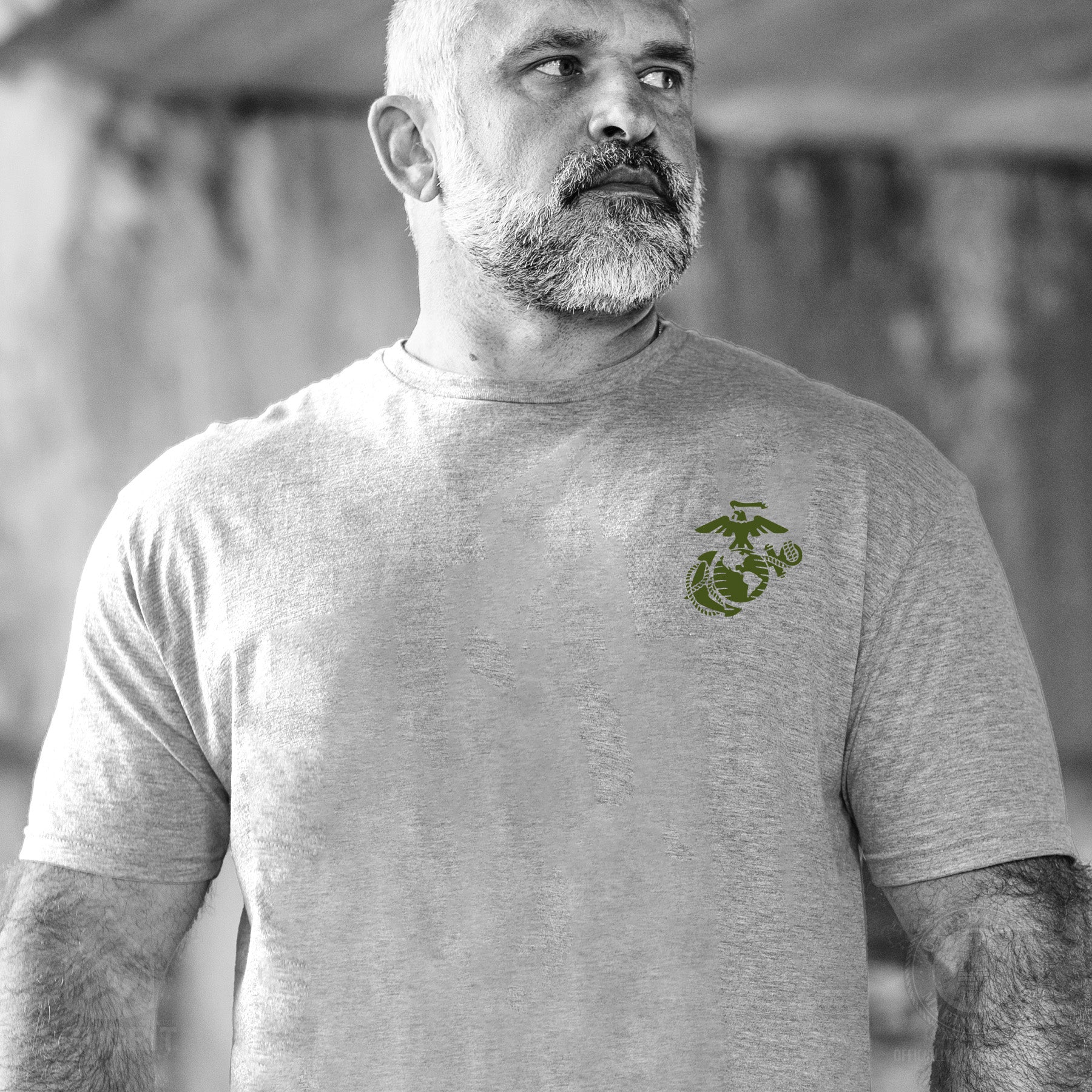 USMC Combat Bulldog T-shirt- Back Design - Image 10