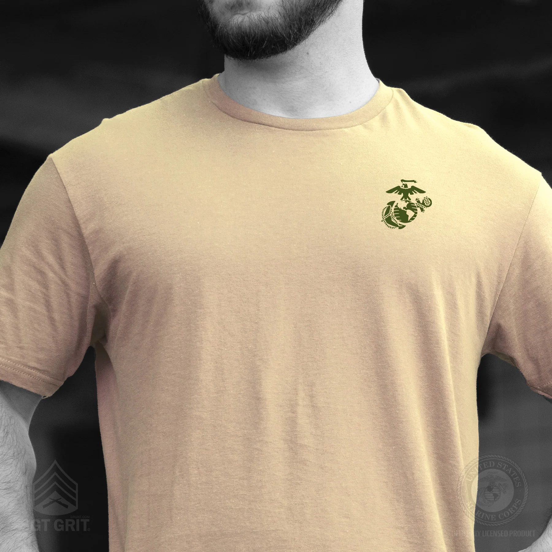 USMC Combat Bulldog T-shirt- Back Design - Image 15