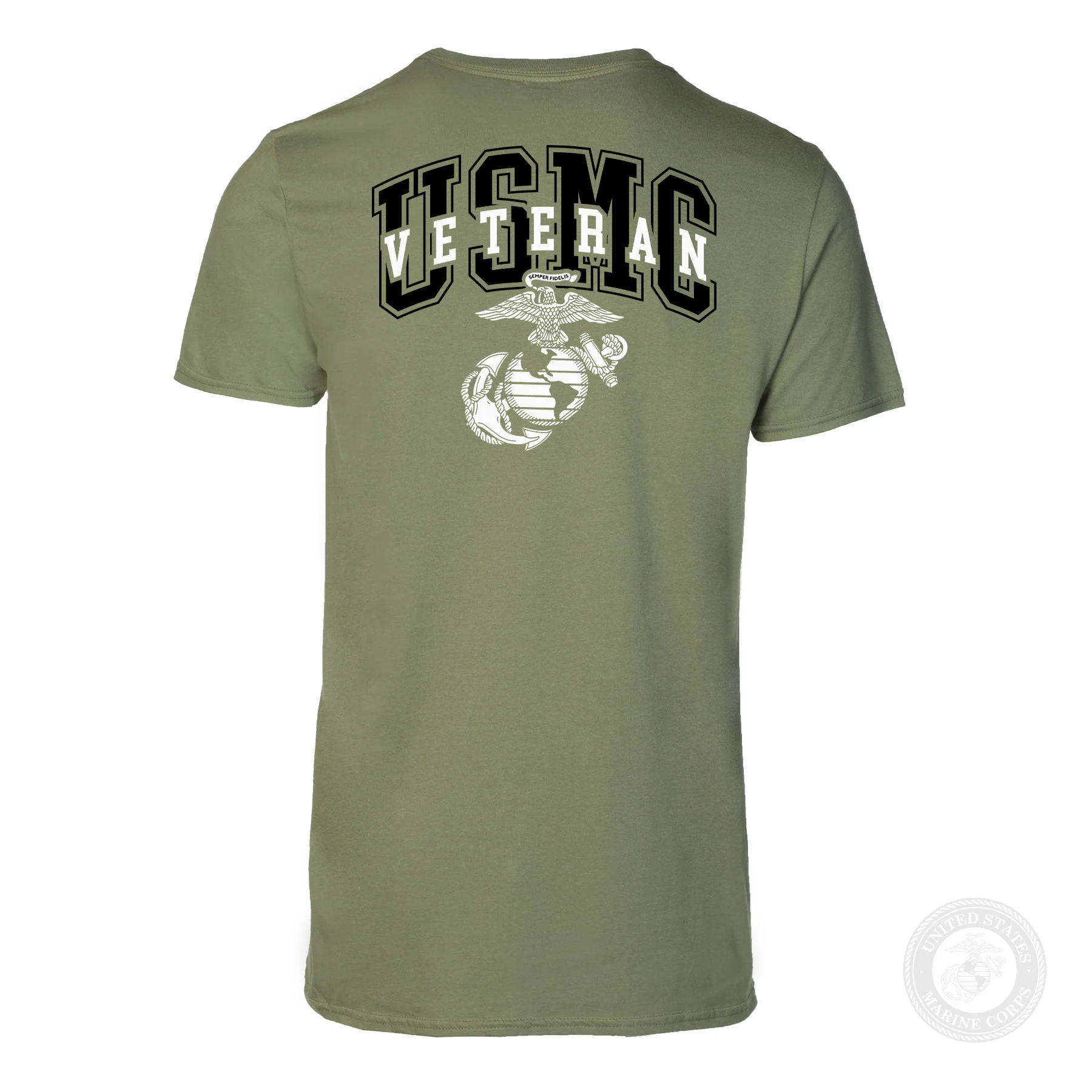USMC Veteran T-shirt- Back Design - Image 20