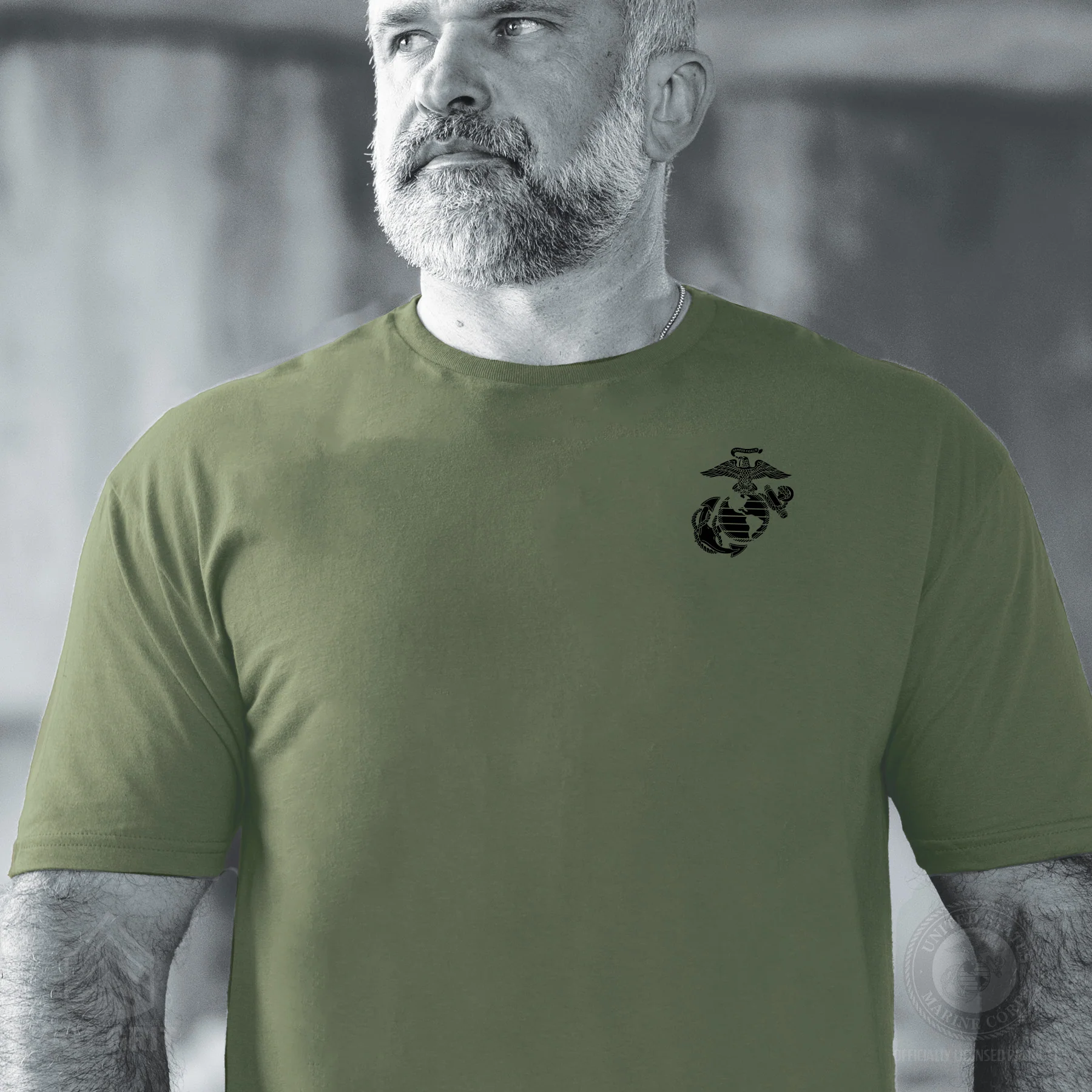 USMC Earned Never Given T-shirt- Back Design - Image 10