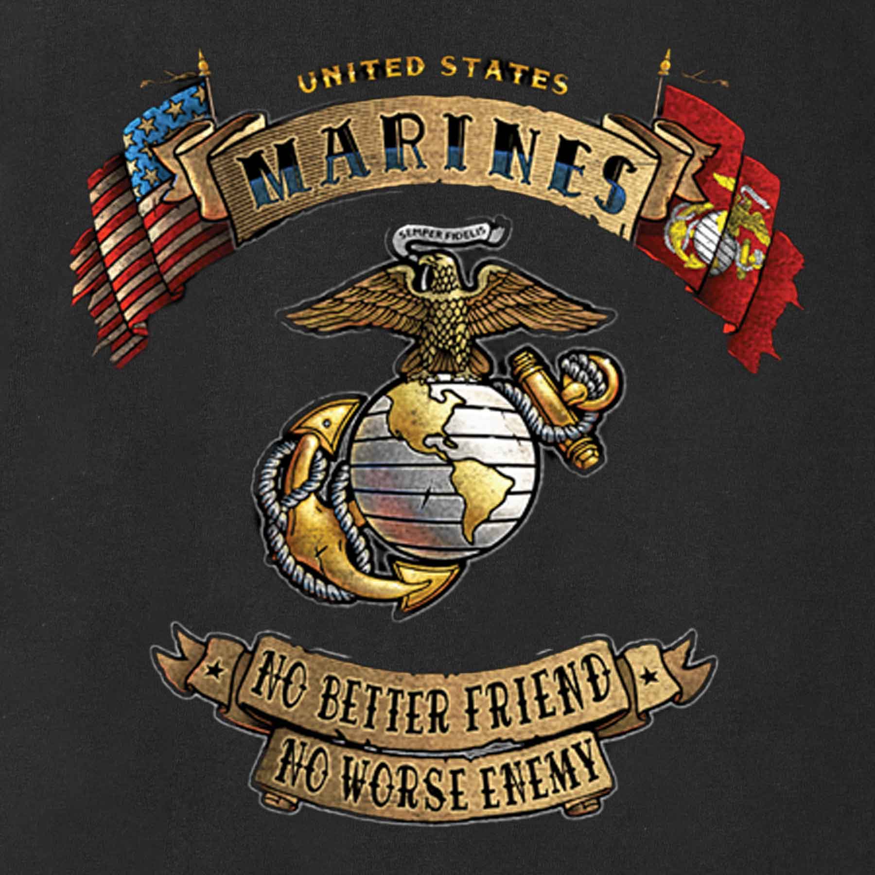 USMC No Better Friend T-shirt - Image 3