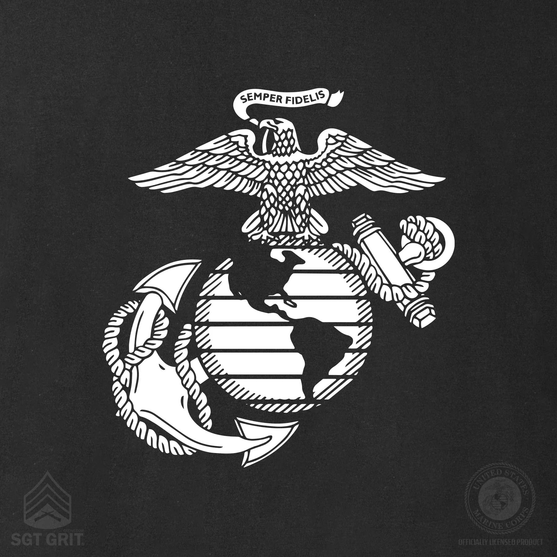 USMC Personalized Folded Flag Memorial T-shirt- Back Design - Image 7