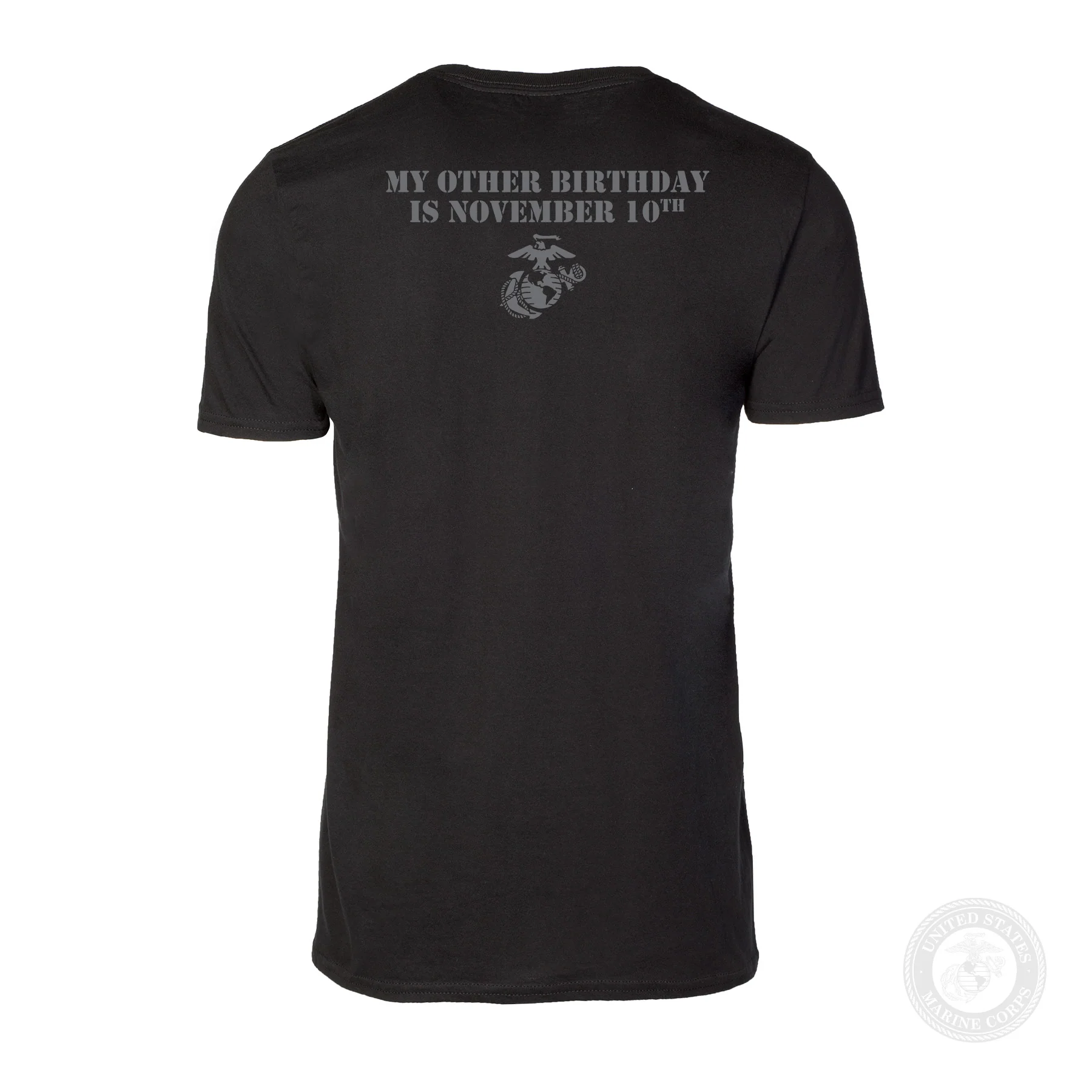 My Other Birthday Is November 10th T-shirt- Back Design - Image 14