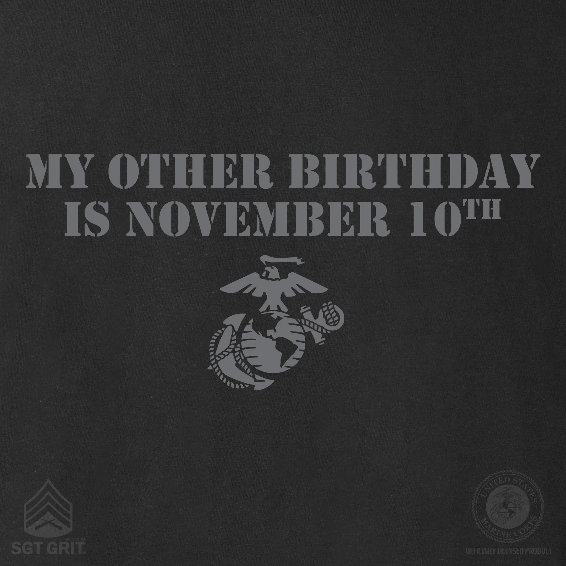 My Other Birthday Is November 10th T-shirt- Back Design - Image 15