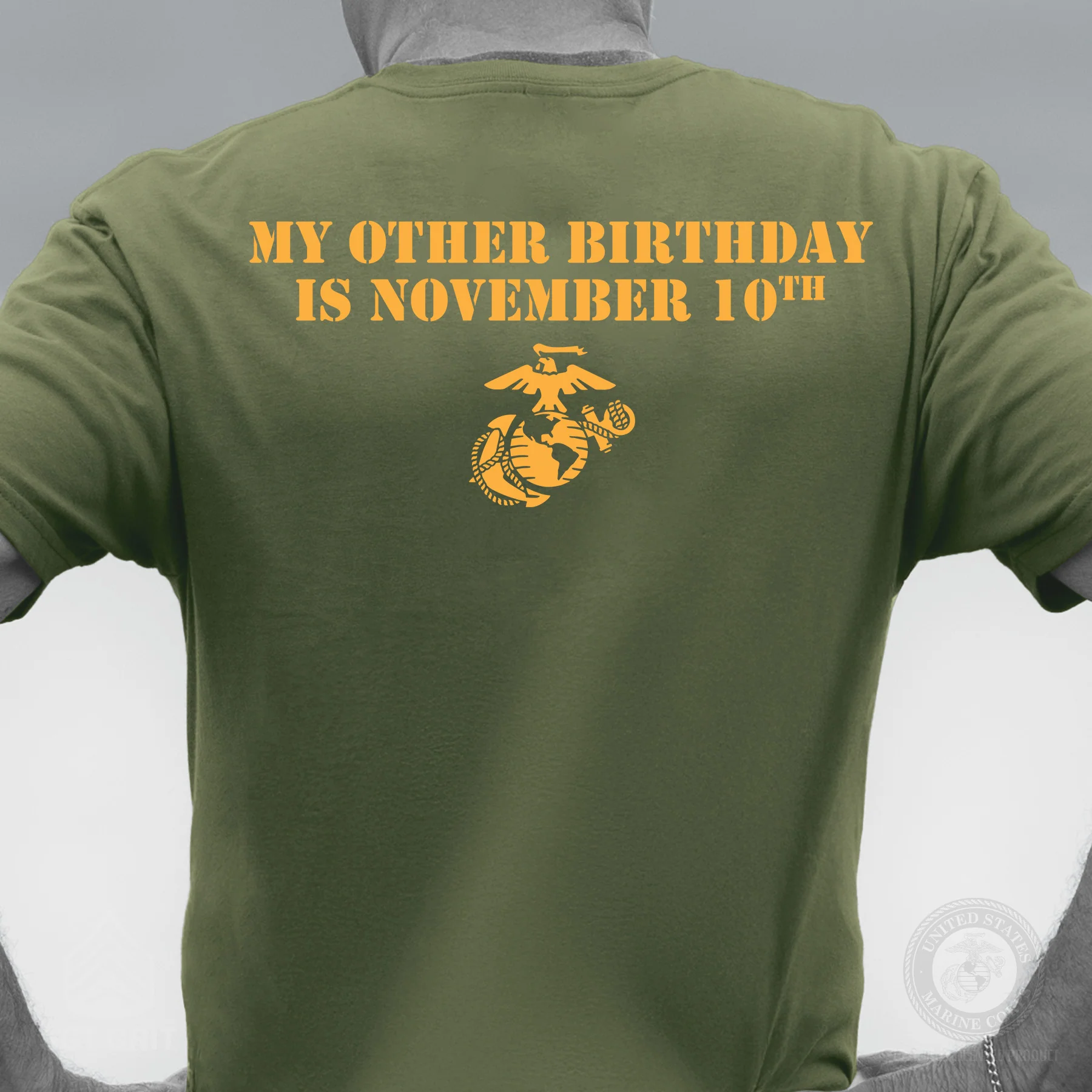 My Other Birthday Is November 10th T-shirt- Back Design - Image 3