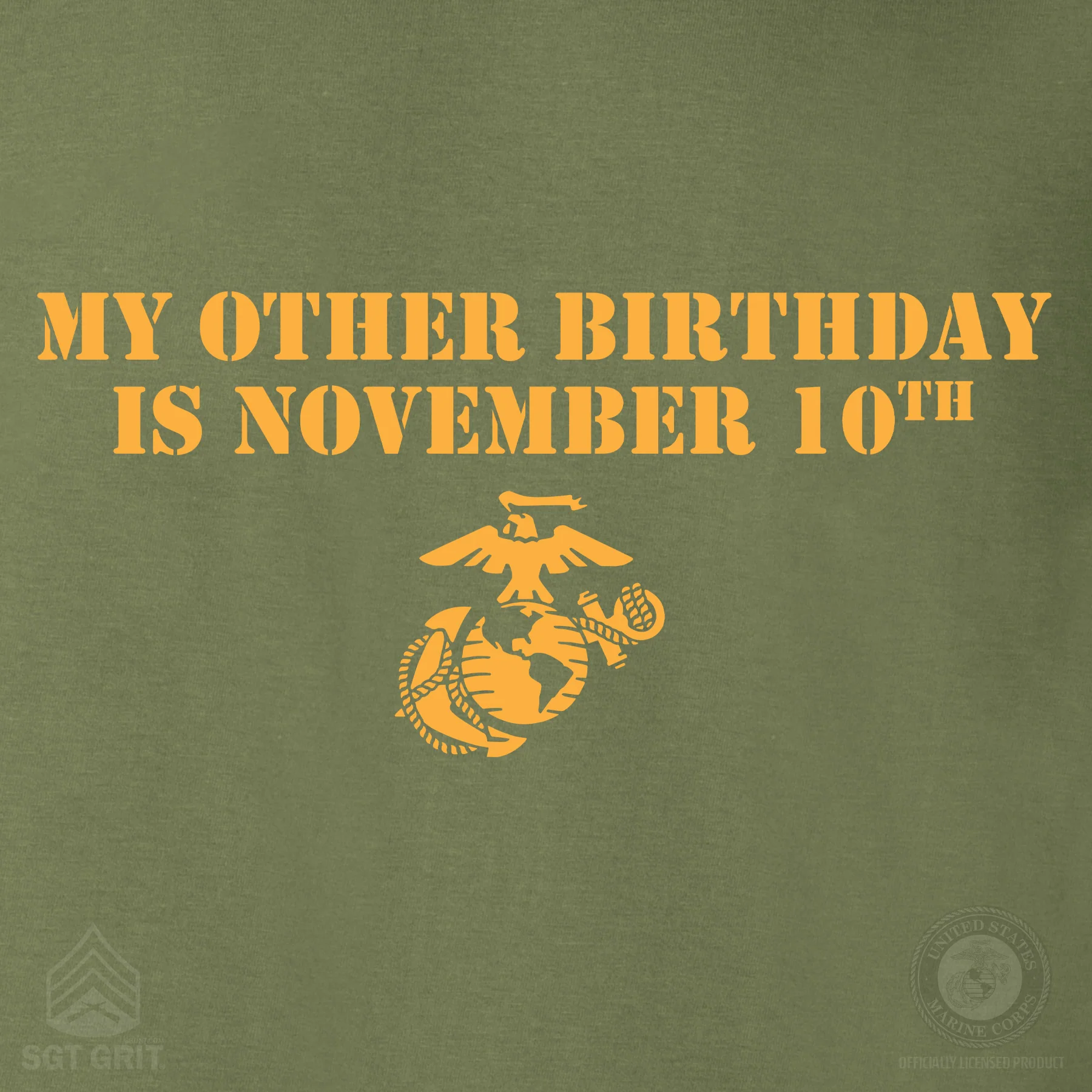 My Other Birthday Is November 10th T-shirt- Back Design - Image 7