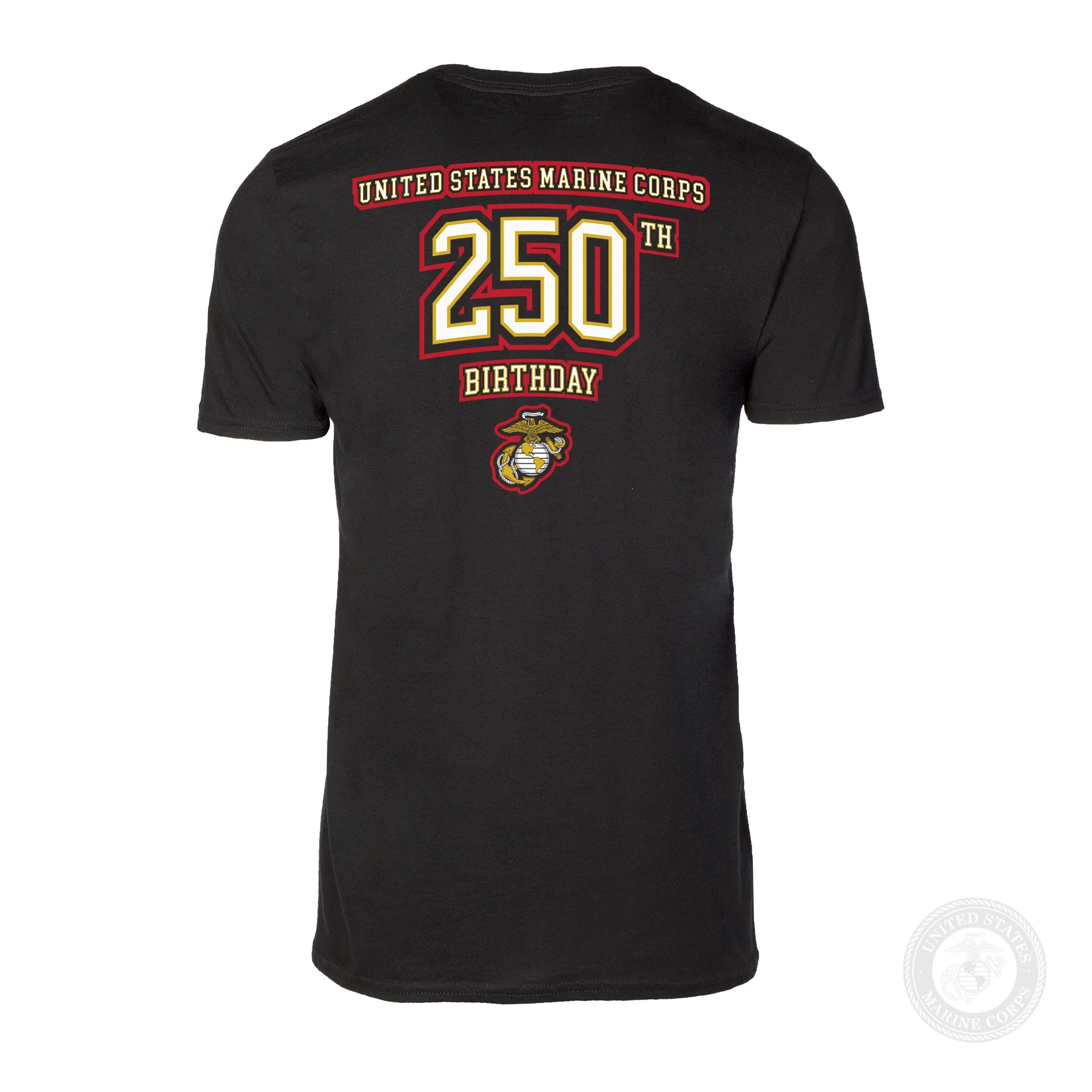 USMC 250th Birthday Athletic T-Shirt- Back Design - Image 7