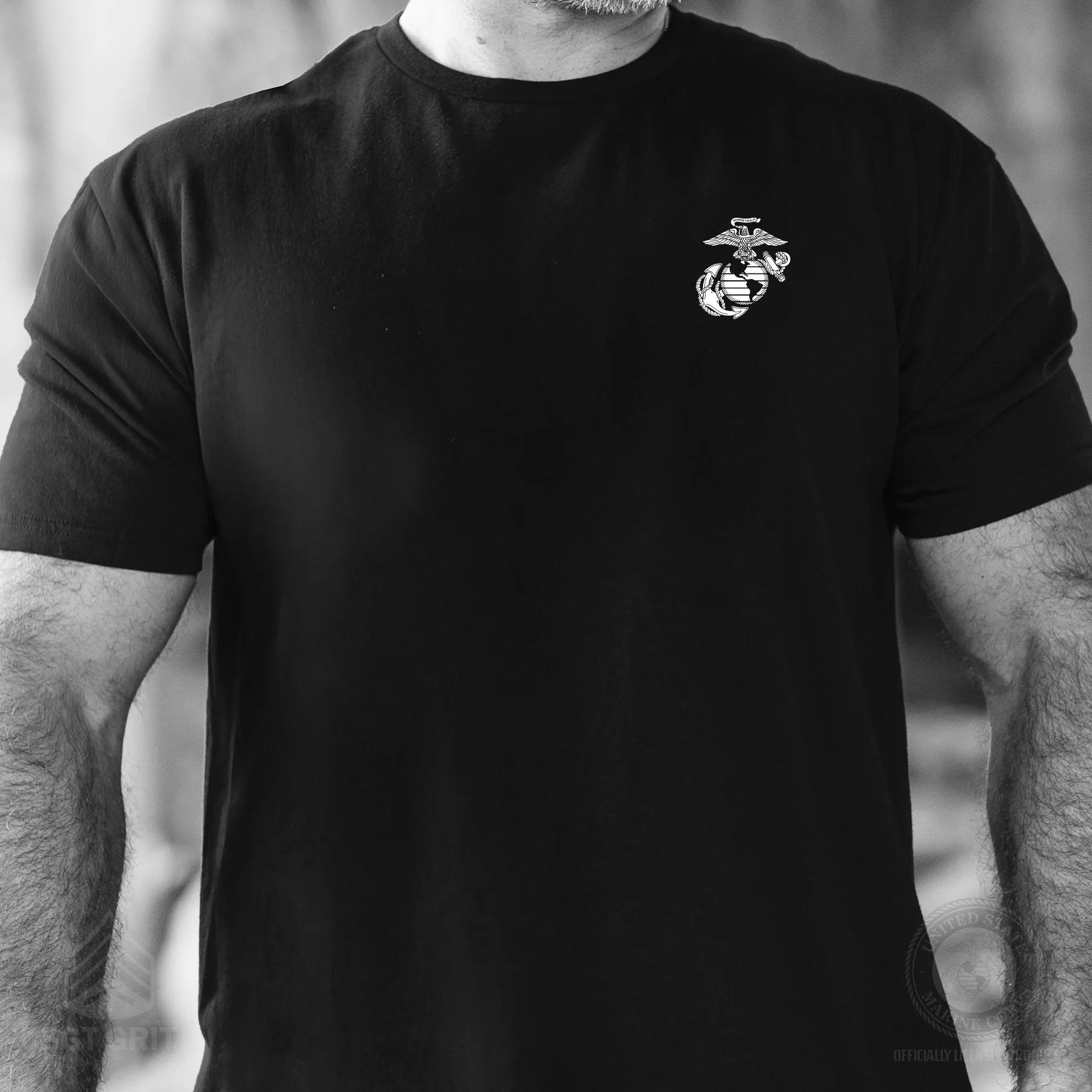 USMC 250th Anniversary Formal T-Shirt- Back Design - Image 3