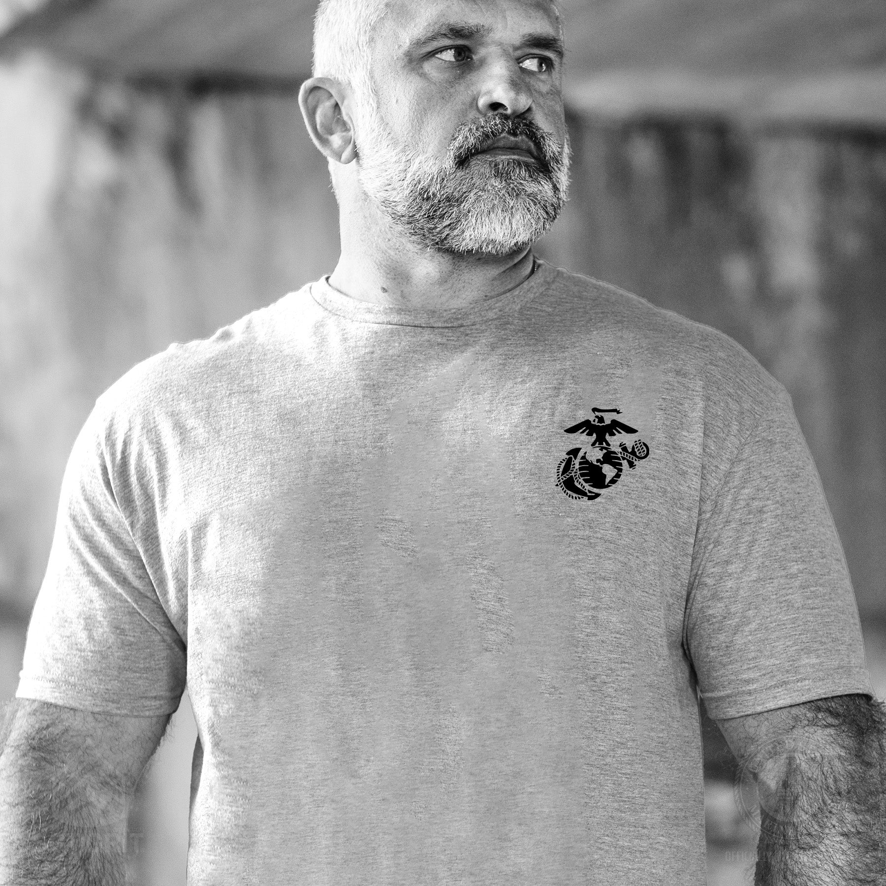 USMC 250th Anniversary Ribbon T-Shirt- Back Design - Image 5