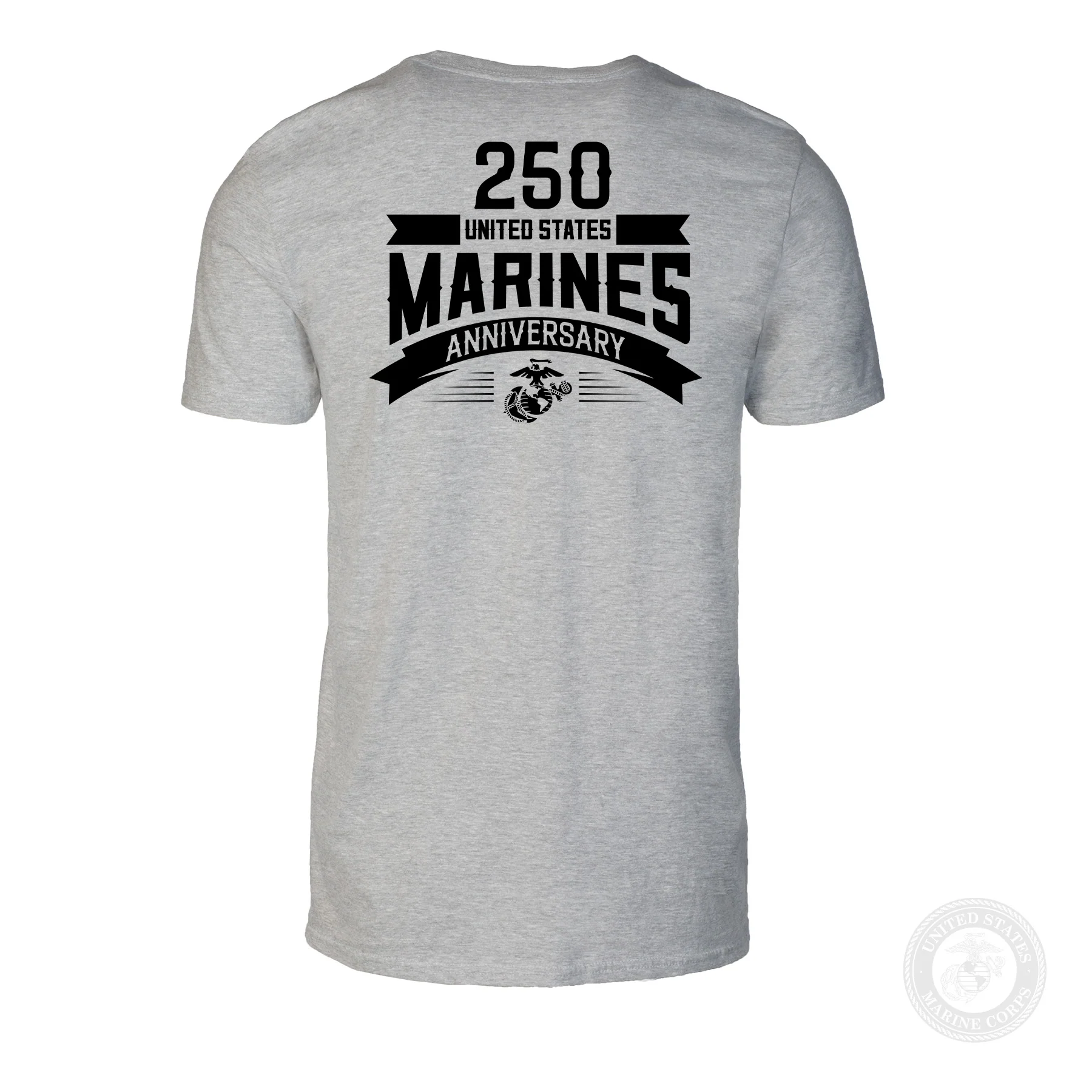 USMC 250th Anniversary Ribbon T-Shirt- Back Design - Image 9
