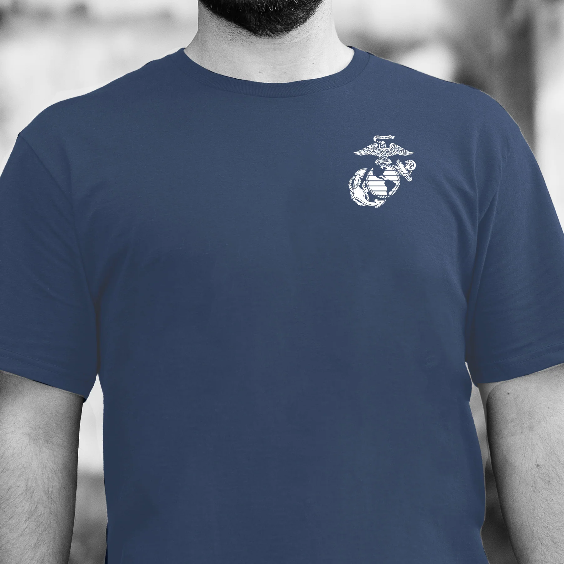 USMC 250 Years Iwo Jima T-Shirt- Back Design - Image 3