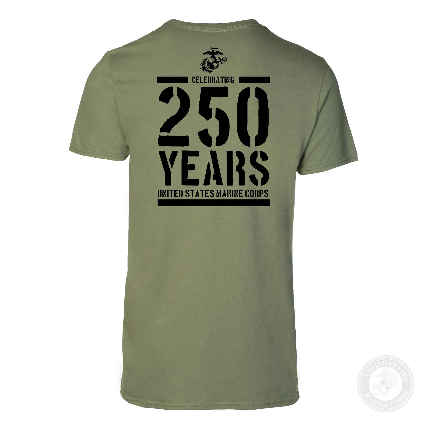 USMC Celebrating 250 Years T-Shirt- Back Design - Image 15