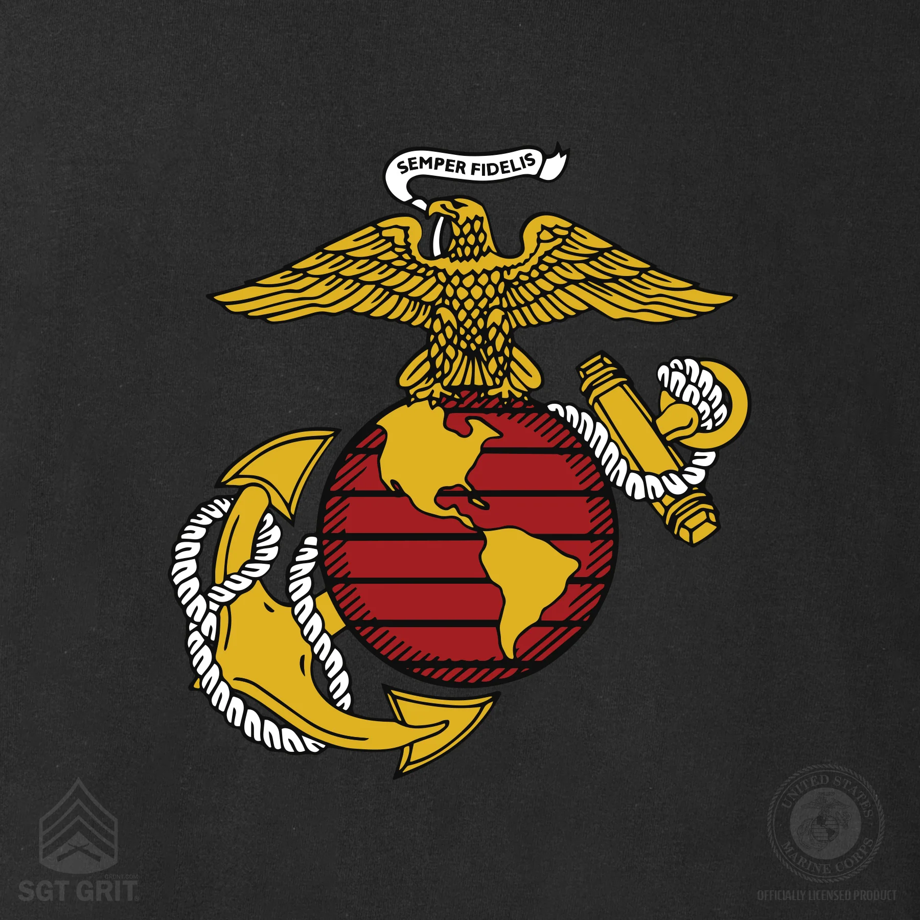 Exclusive Marine Corps T-shirt Customized by Rank- Back Design - Image 6