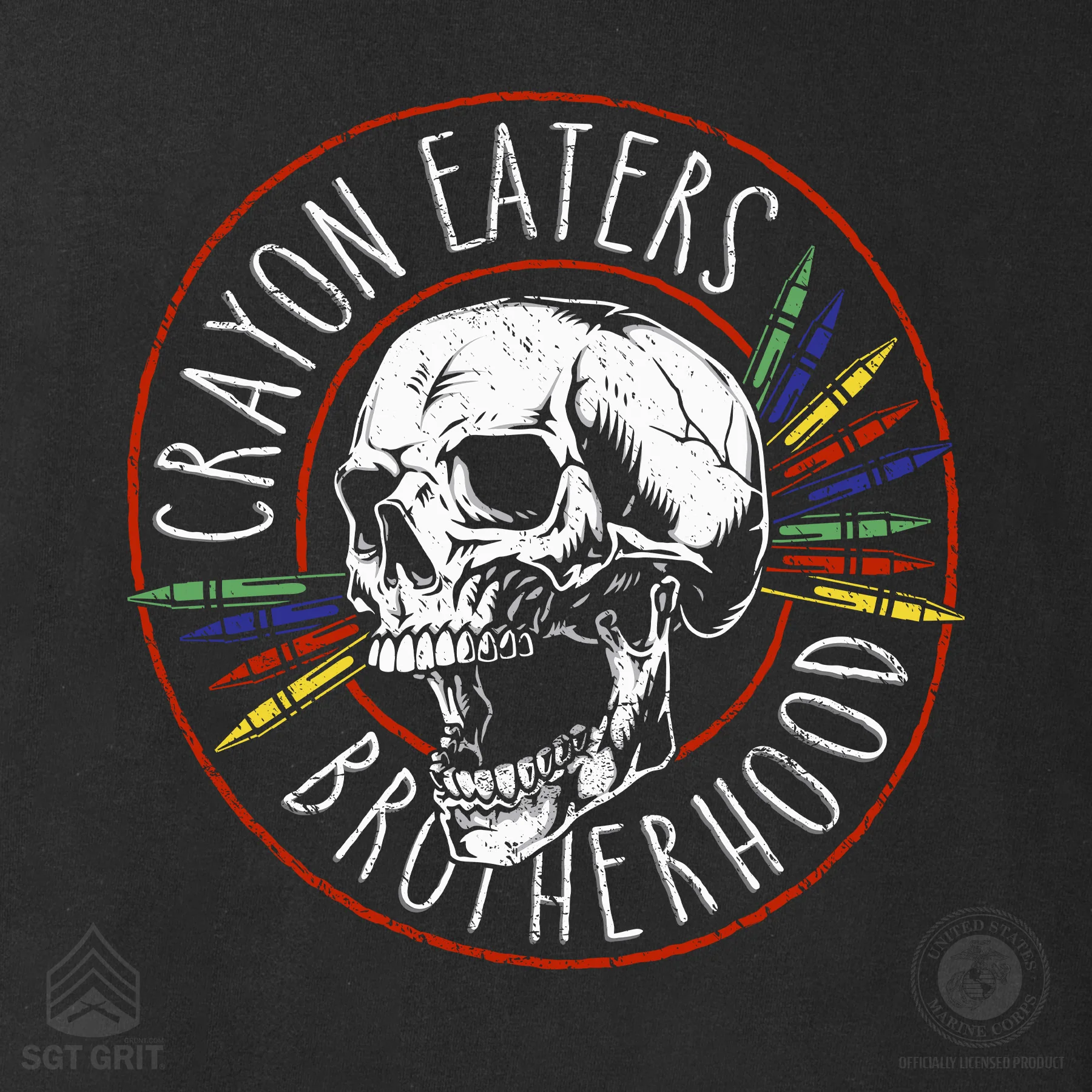 USMC Crayon Eaters Brotherhood T-Shirt - Image 3