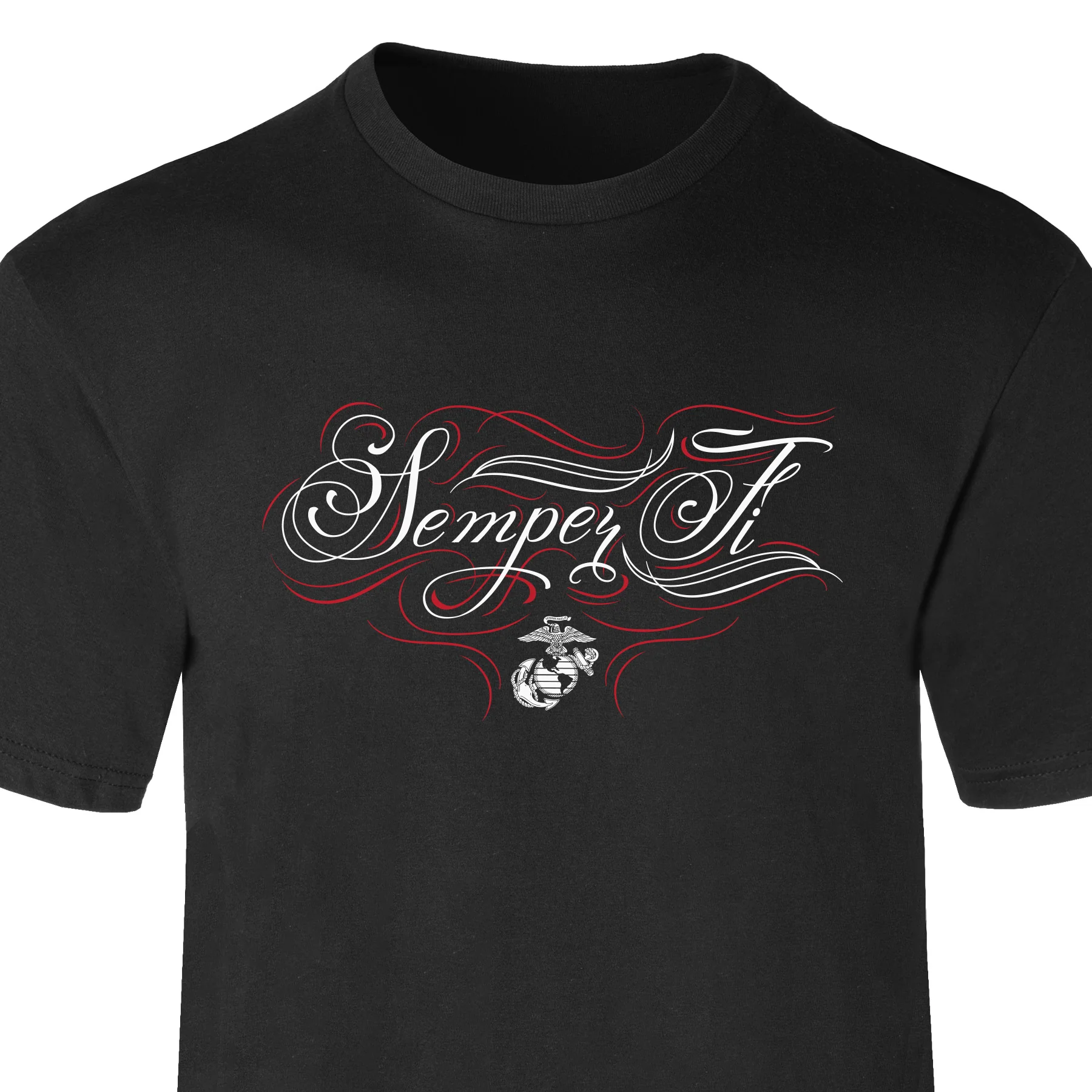 USMC Vintage Script Semper Fi T-Shirt