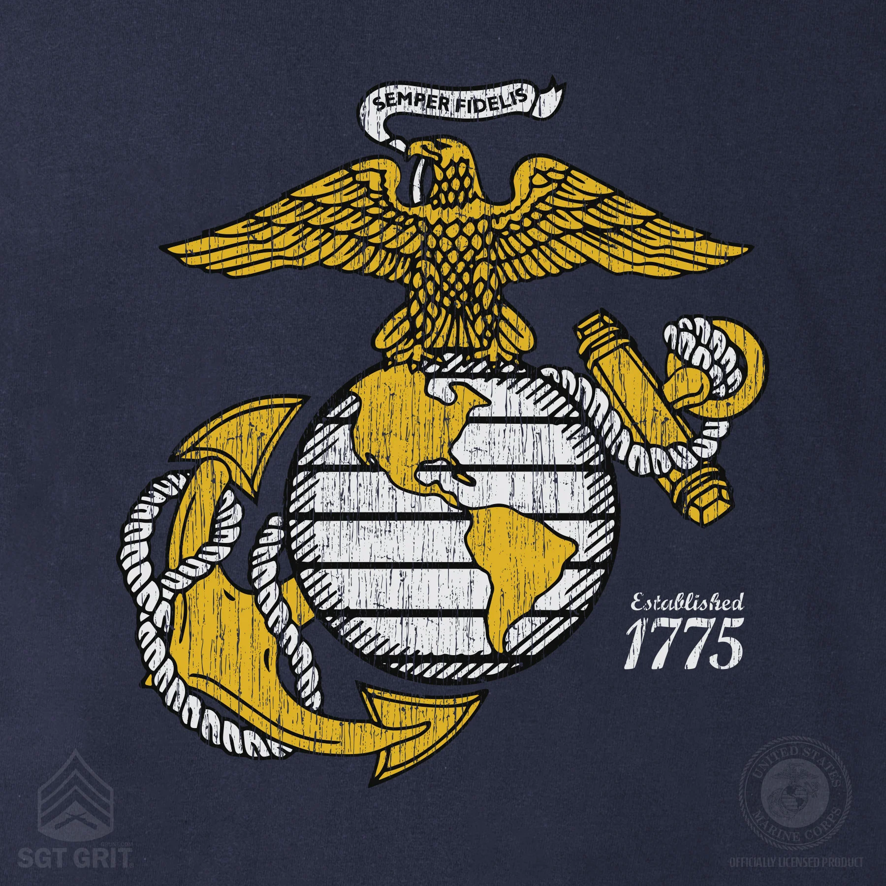 Gold Eagle, Globe, and Anchor T-Shirt - Image 11