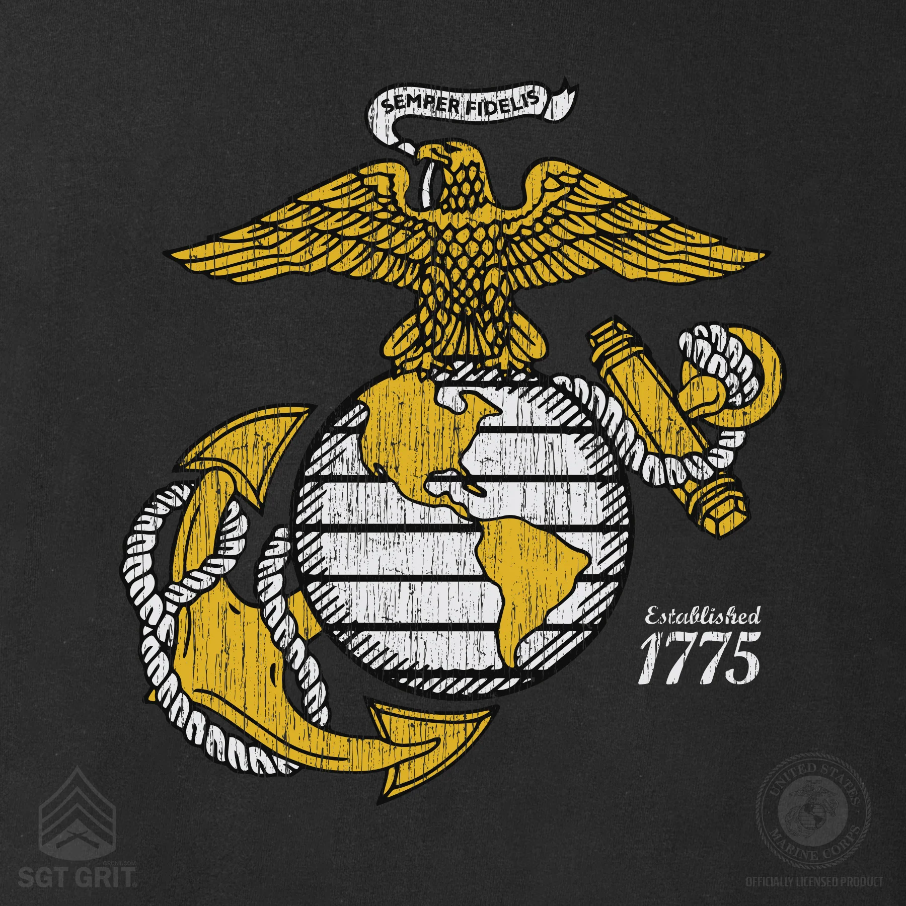 Gold Eagle, Globe, and Anchor T-Shirt - Image 13