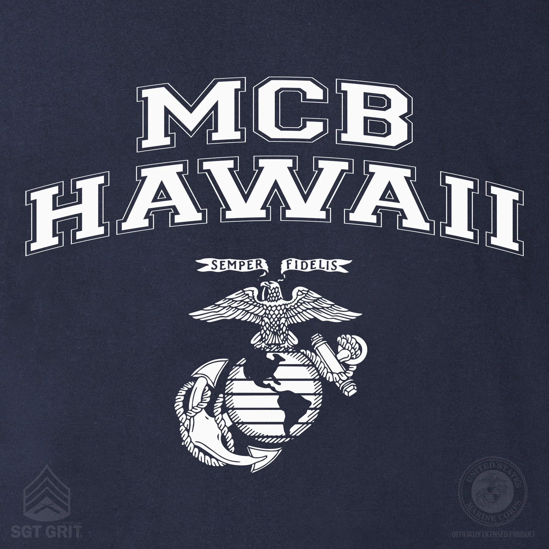Marine Corps Base Collegiate EGA T-Shirt - Image 14