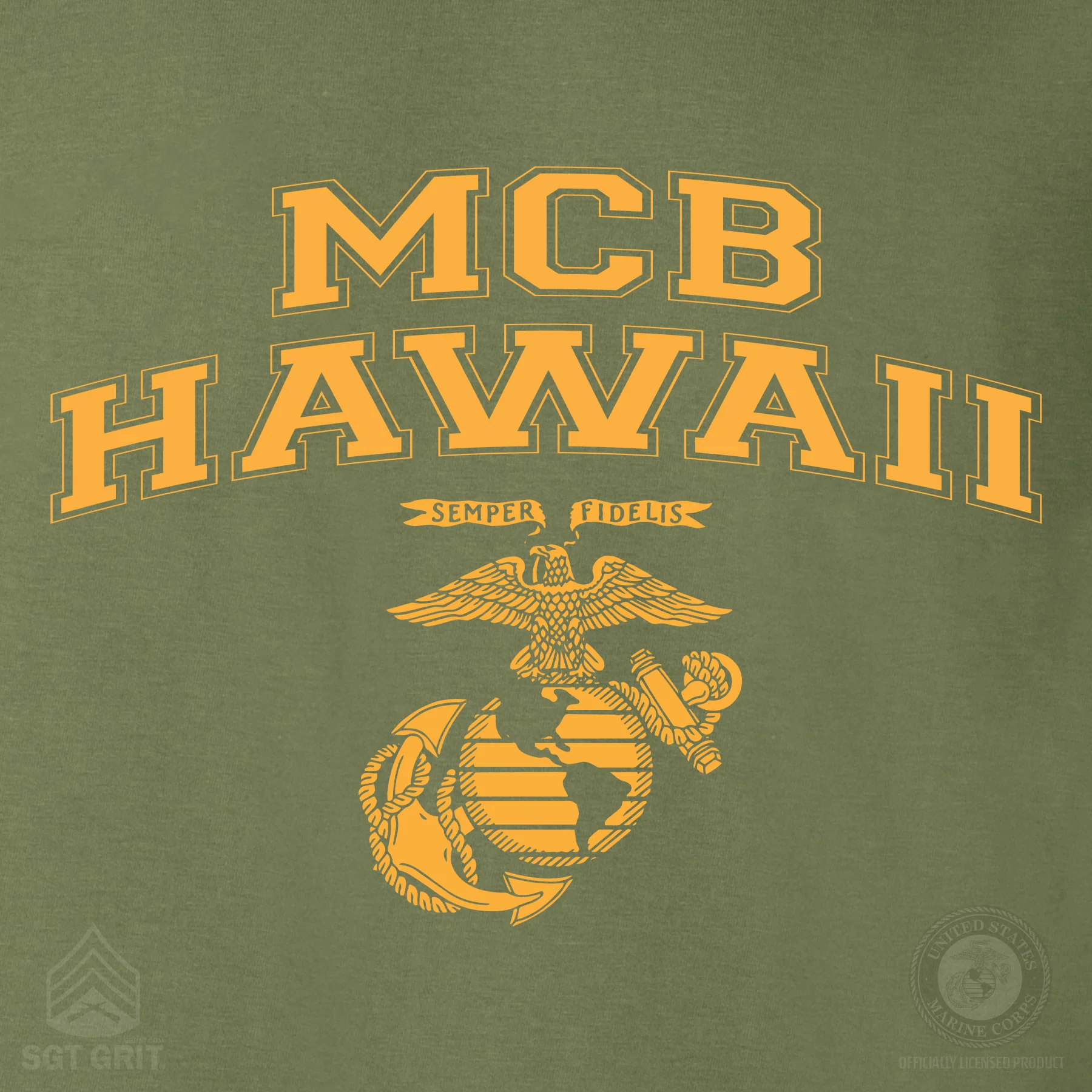 Marine Corps Base Collegiate EGA T-Shirt - Image 15
