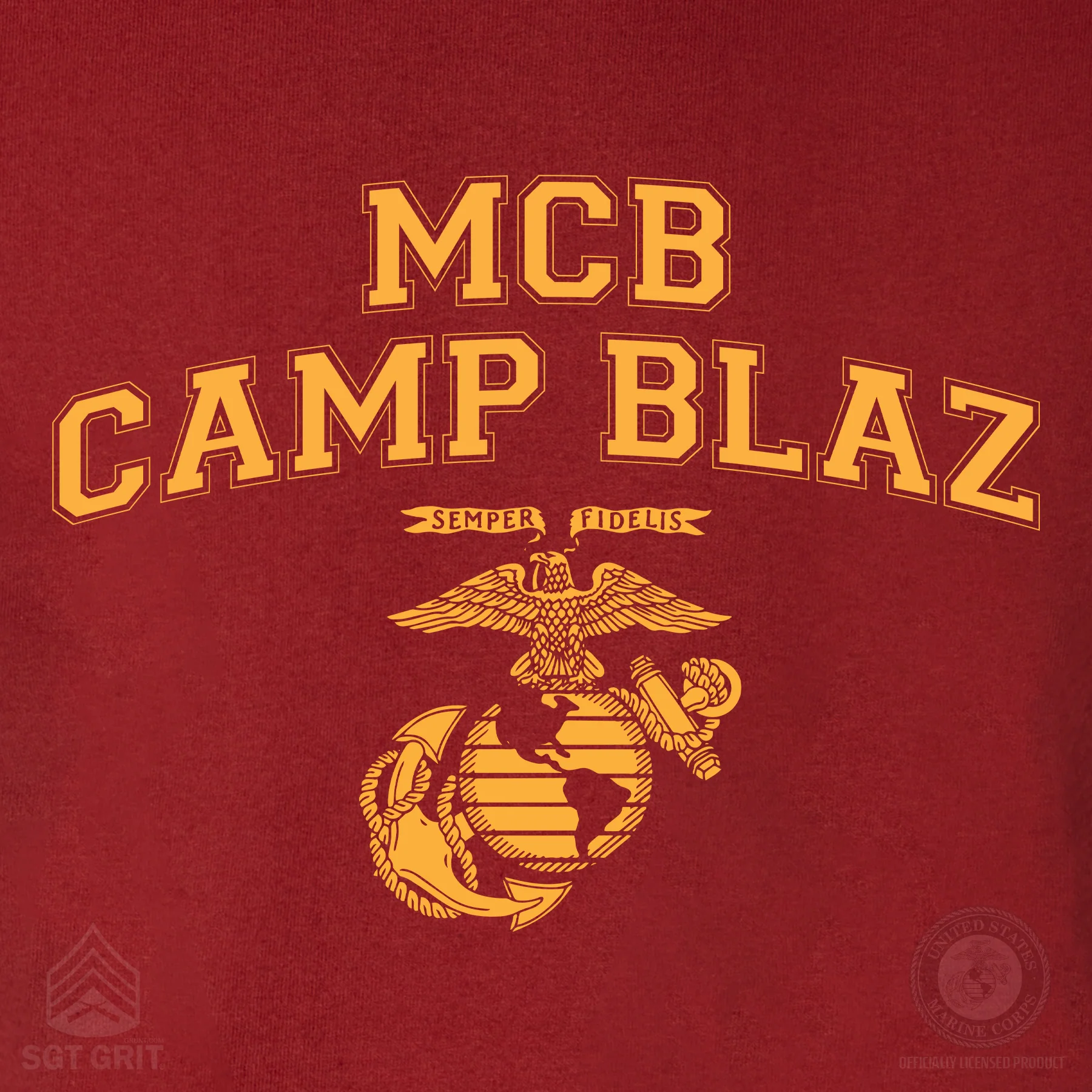 Marine Corps Base Collegiate EGA T-Shirt - Image 42