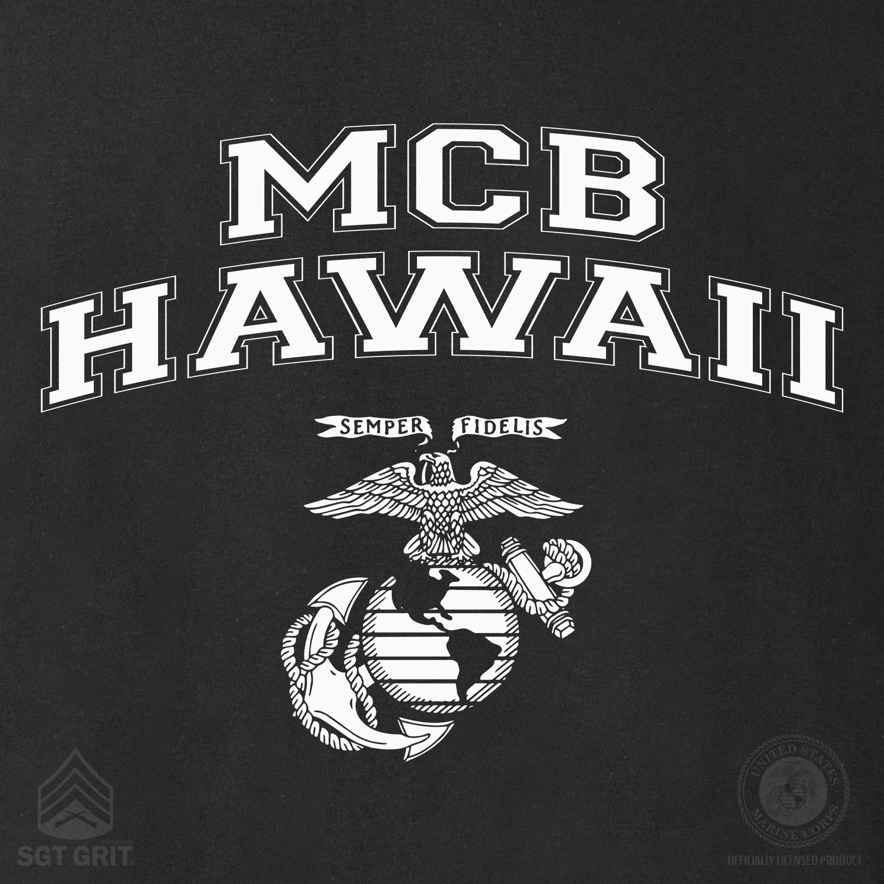 Marine Corps Base Collegiate EGA T-Shirt - Image 46