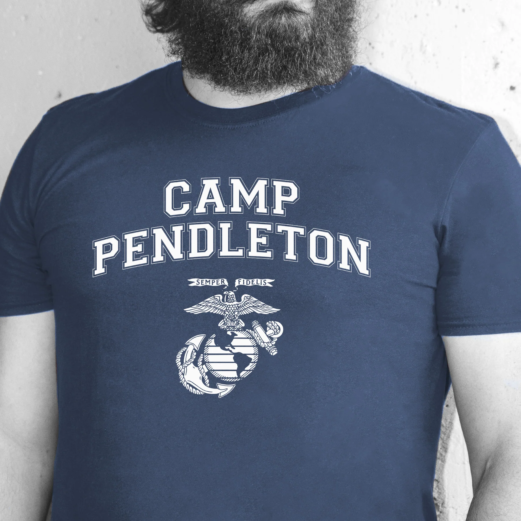Marine Corps Base Collegiate EGA T-Shirt - Image 9