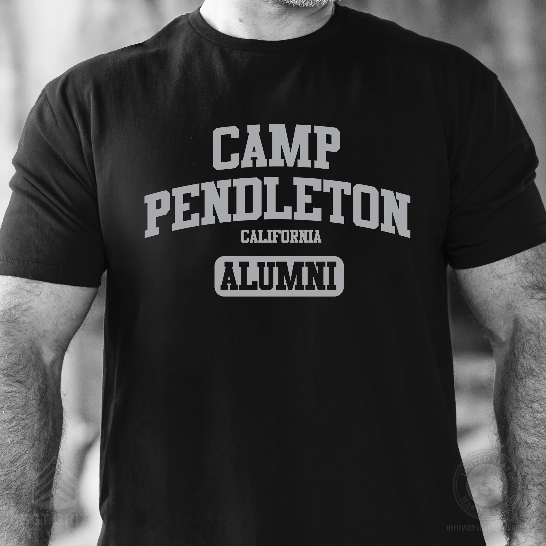 Marine Corps Base Collegiate Alumni T-Shirt - Image 4
