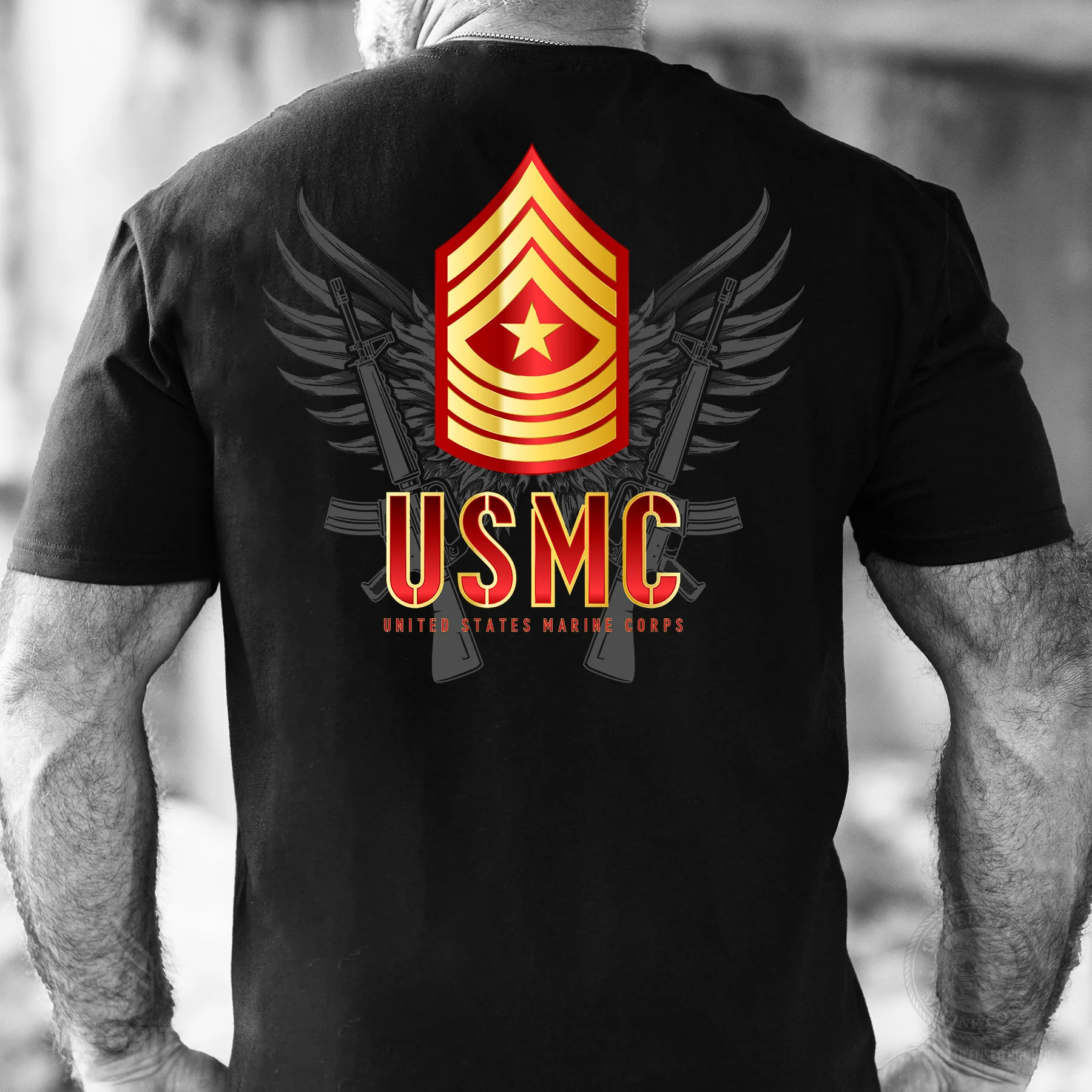 Personalized USMC Rank T-Shirt - Image 2