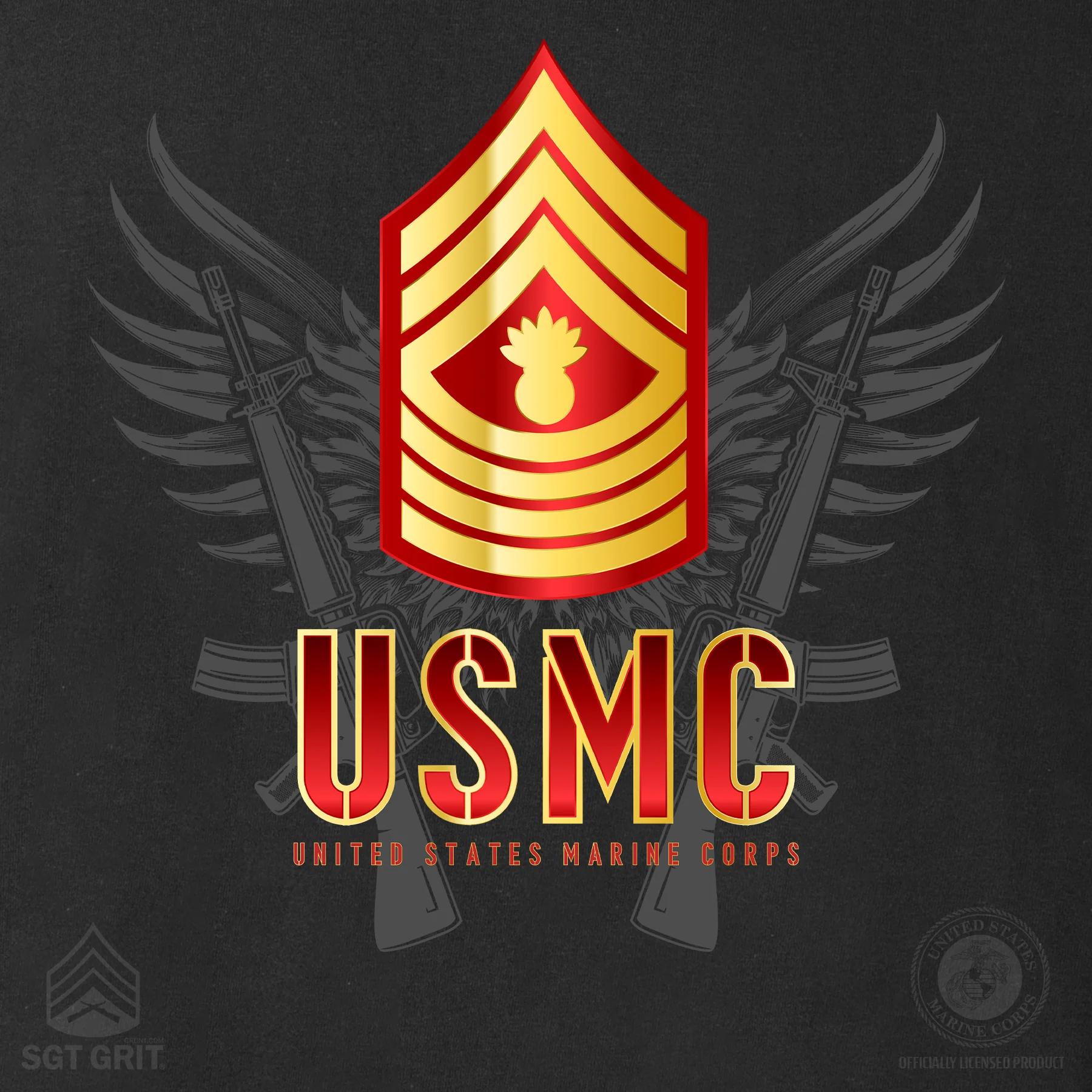 Personalized USMC Rank T-Shirt - Image 4