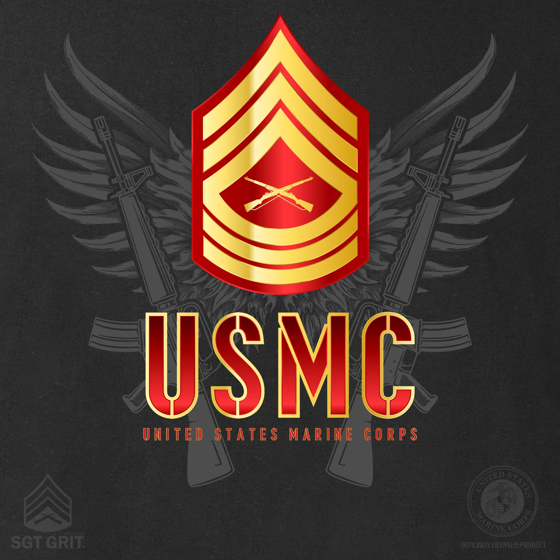 Personalized USMC Rank T-Shirt - Image 6