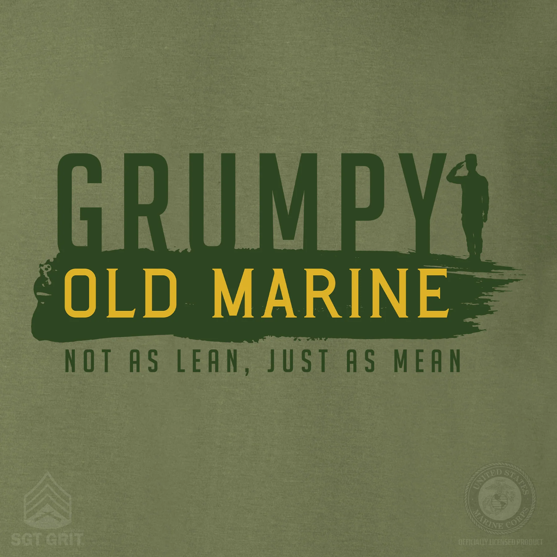 Grumpy Old Marine T-Shirt - Image 3