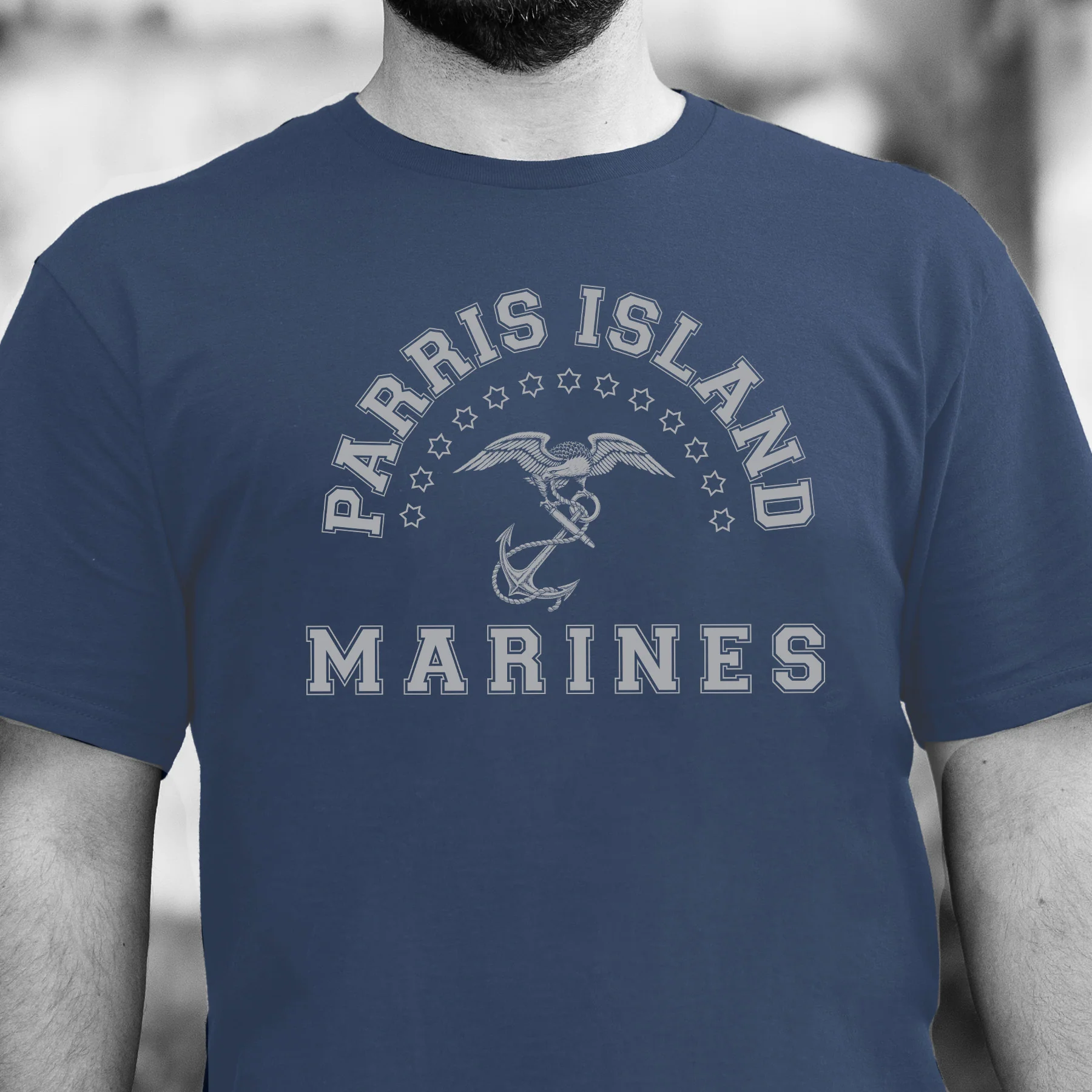 MCRD Vintage Eagle & Anchor T-Shirt - Image 9