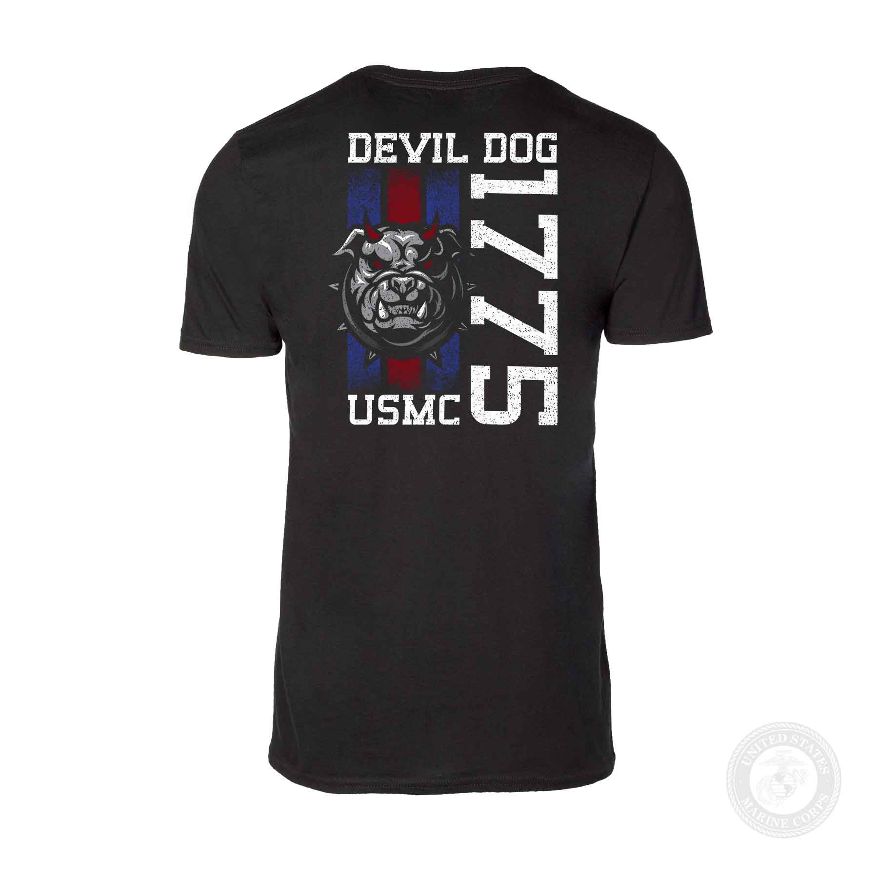 USMC Blood Stripe Devil Dog T-Shirt - Image 6