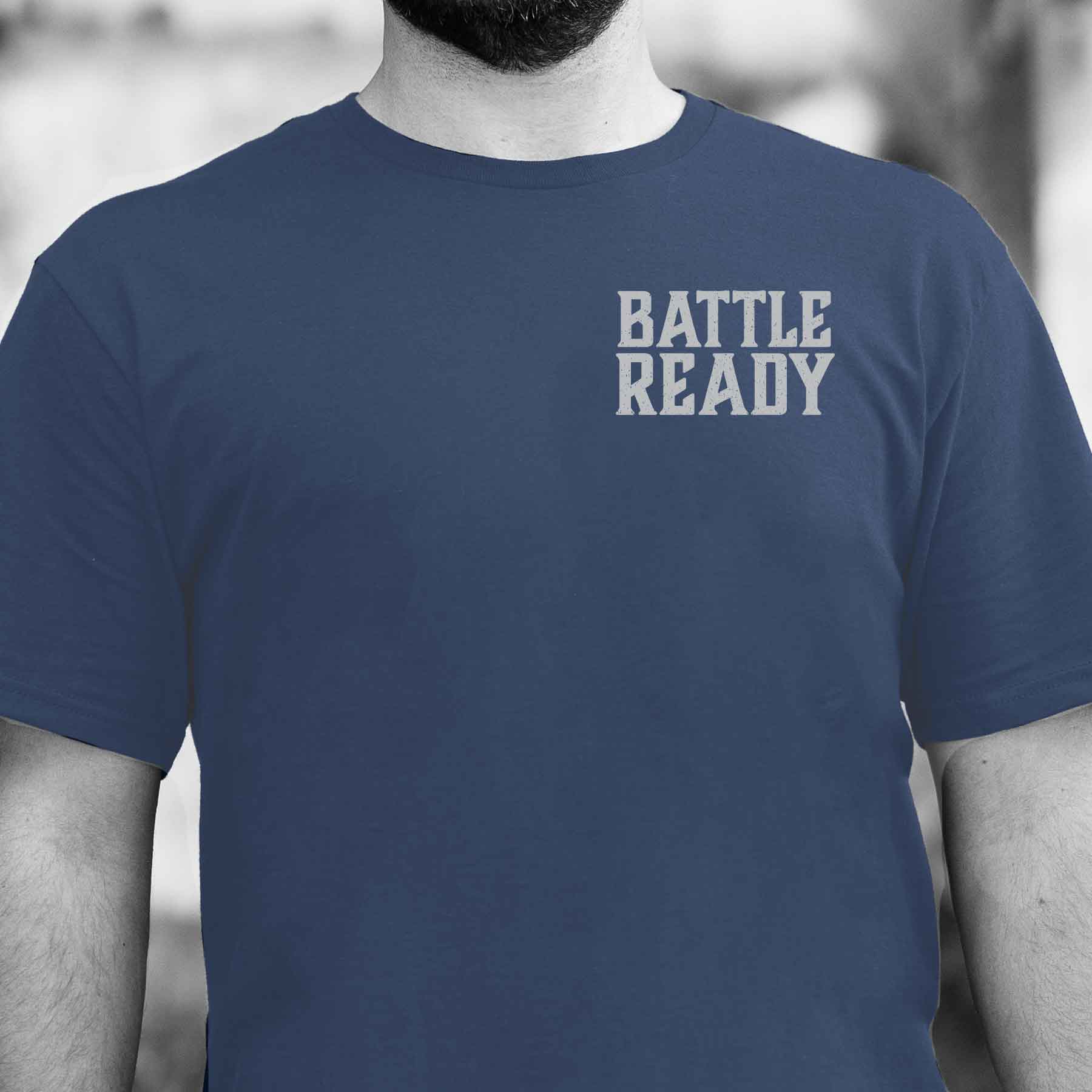 Battle Ready Flag T-Shirt -Back Design - Image 6