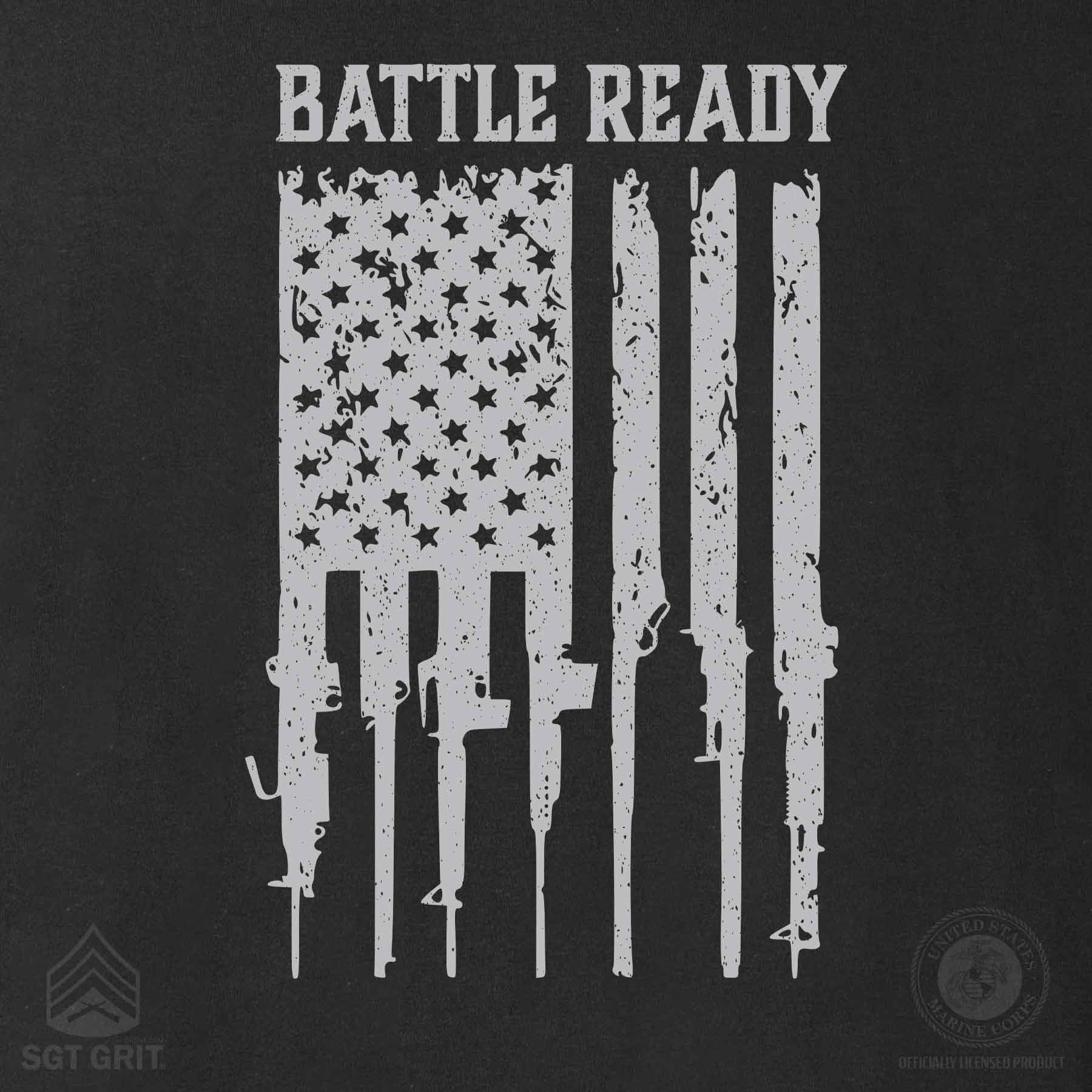 Battle Ready Flag T-Shirt -Back Design - Image 7