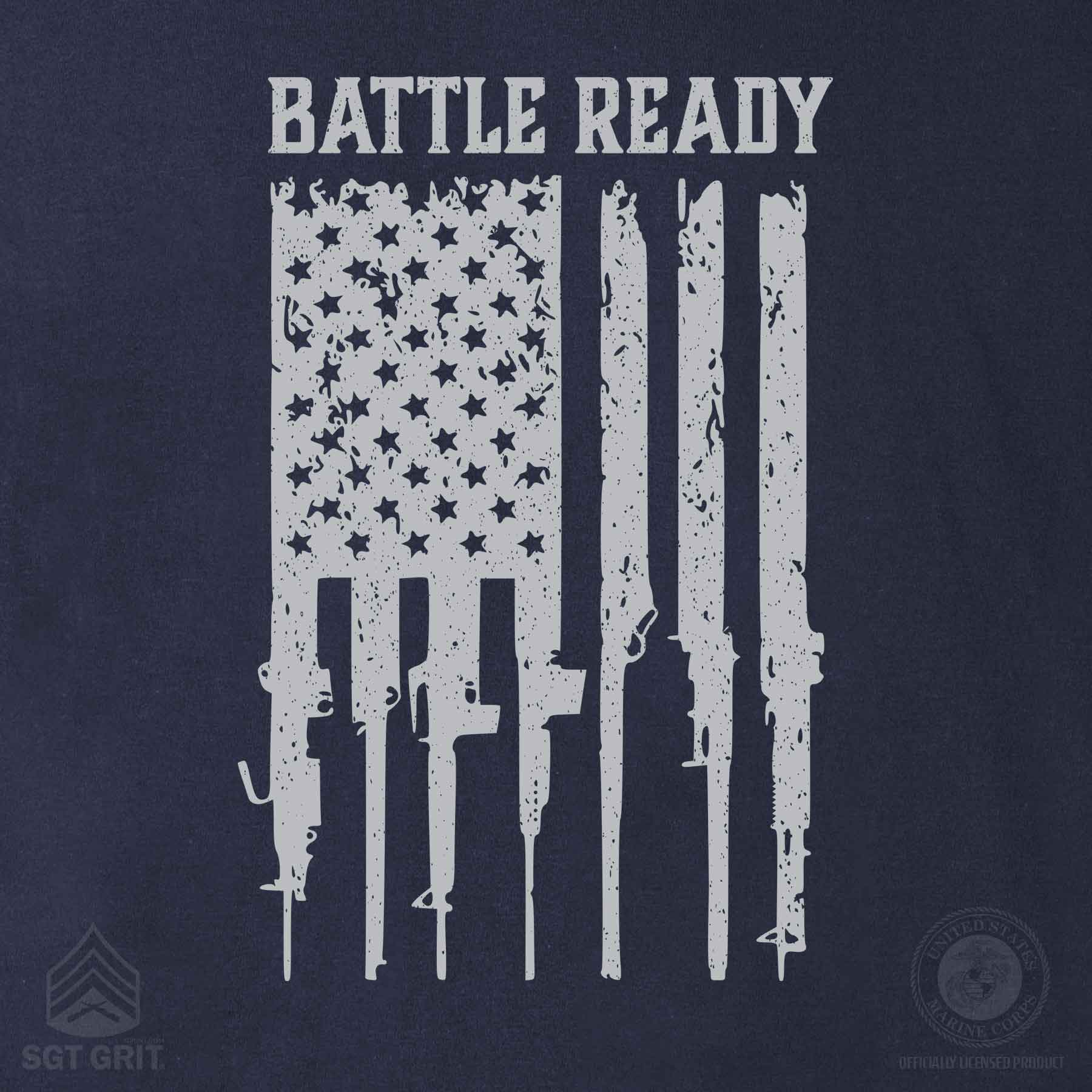 Battle Ready Flag T-Shirt -Back Design - Image 8
