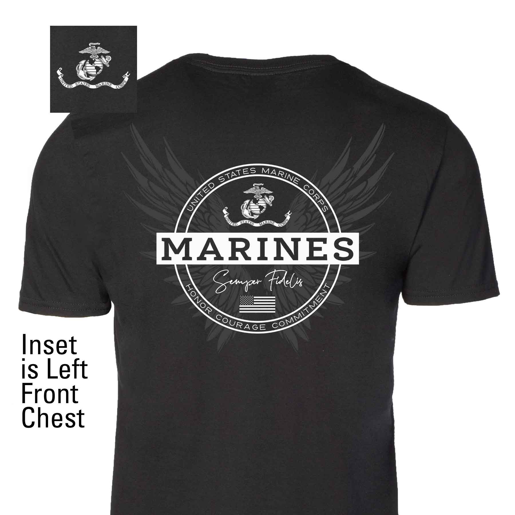 USMC Honor Courage Commitment T-Shirt