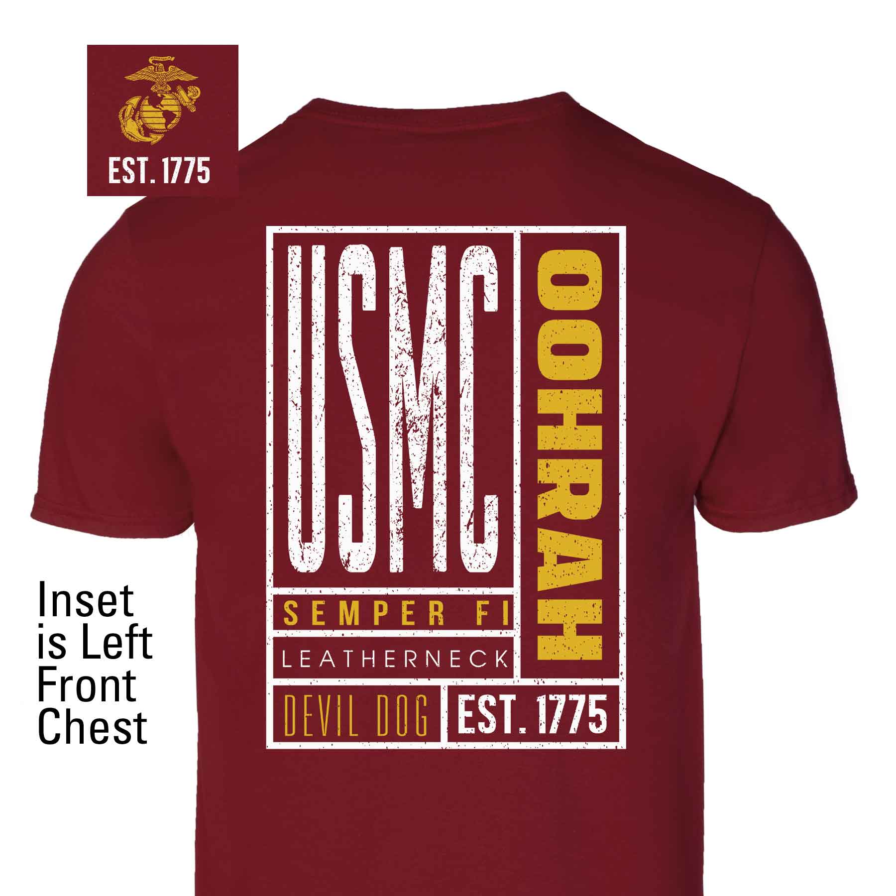 USMC Stamped Slogan T-Shirt